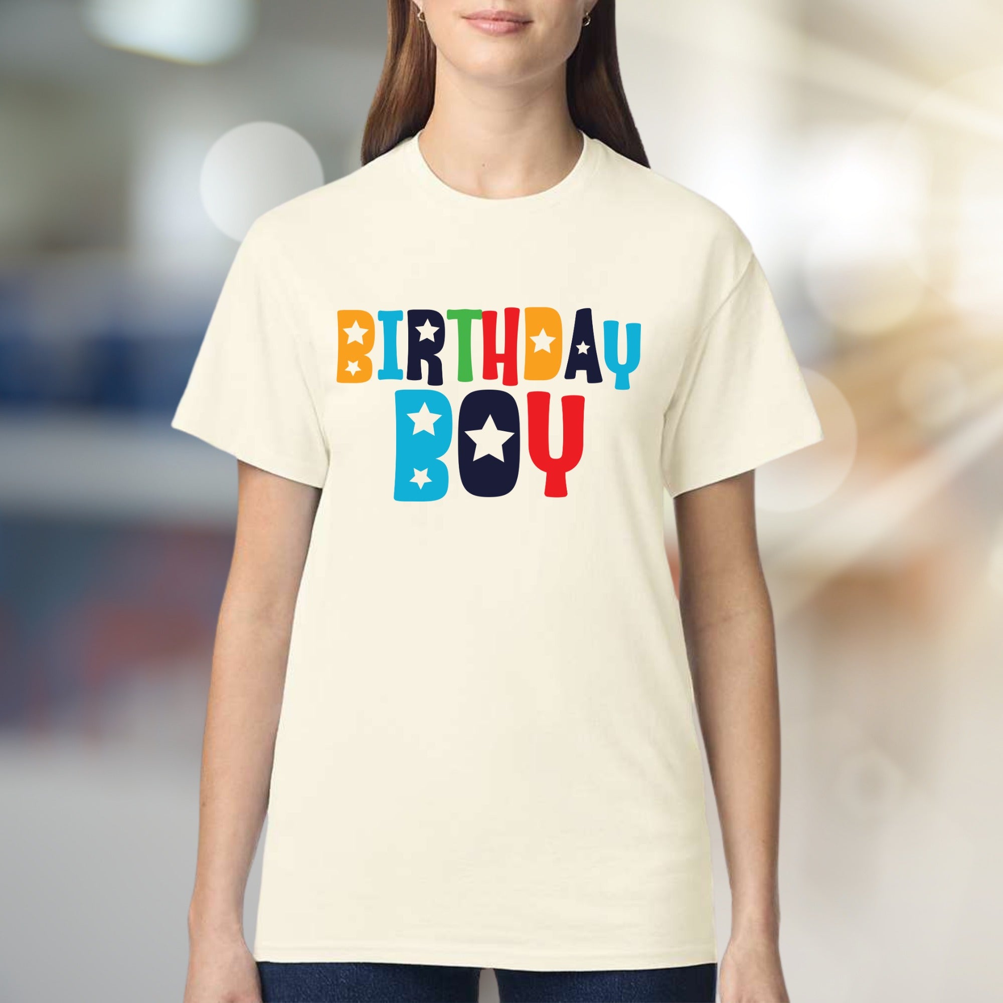 "BIRTHDAY BOY" Celebration Graphic Tee, a Fun Niche Pick for Party-Goers