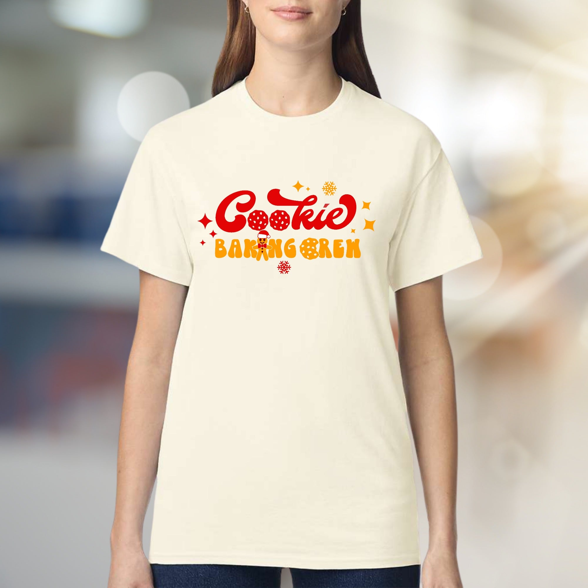 "Cookie Baking Crew" Festive Graphic Tee, a Holiday Kitchen Pick for Enthusiasts