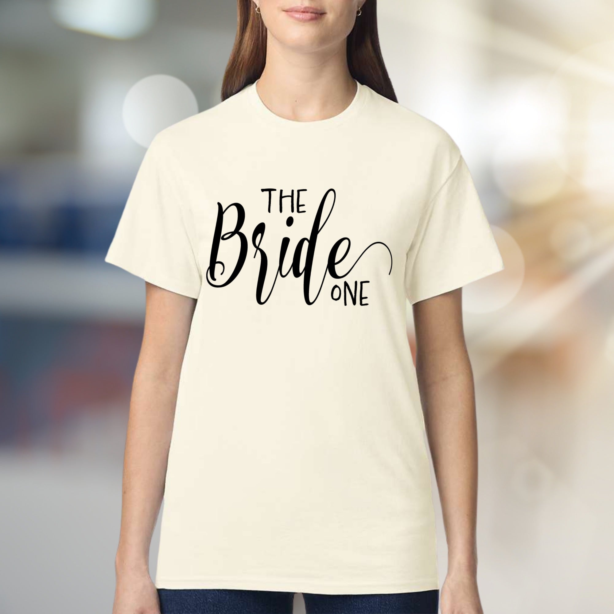 "The Bride One" Script Graphic Tee, a Bridal Party Pick for Engaged Women