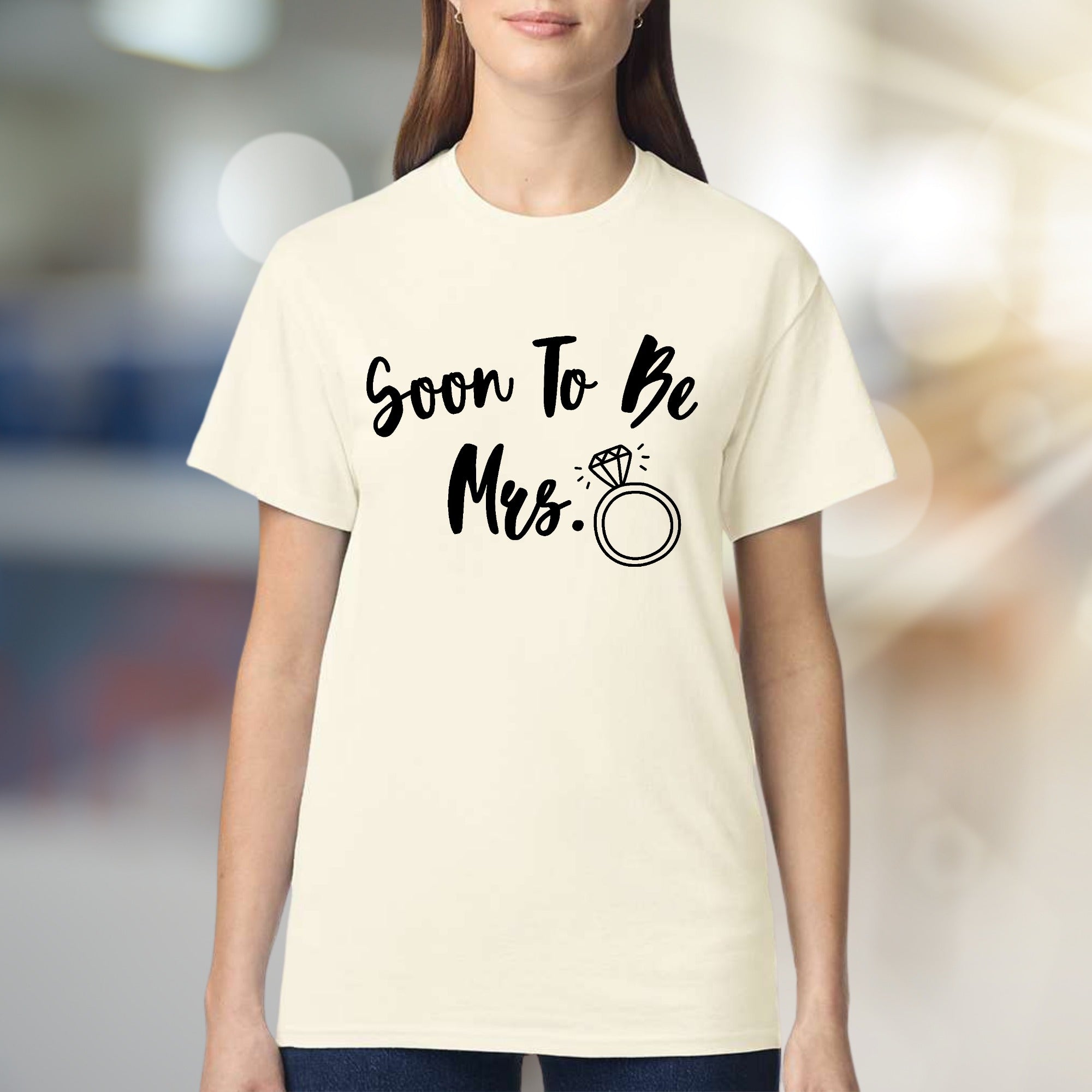 "Soon To Be Mrs." Sparkle Ring Graphic Tee, a Bridal Party Pick for Future Wives