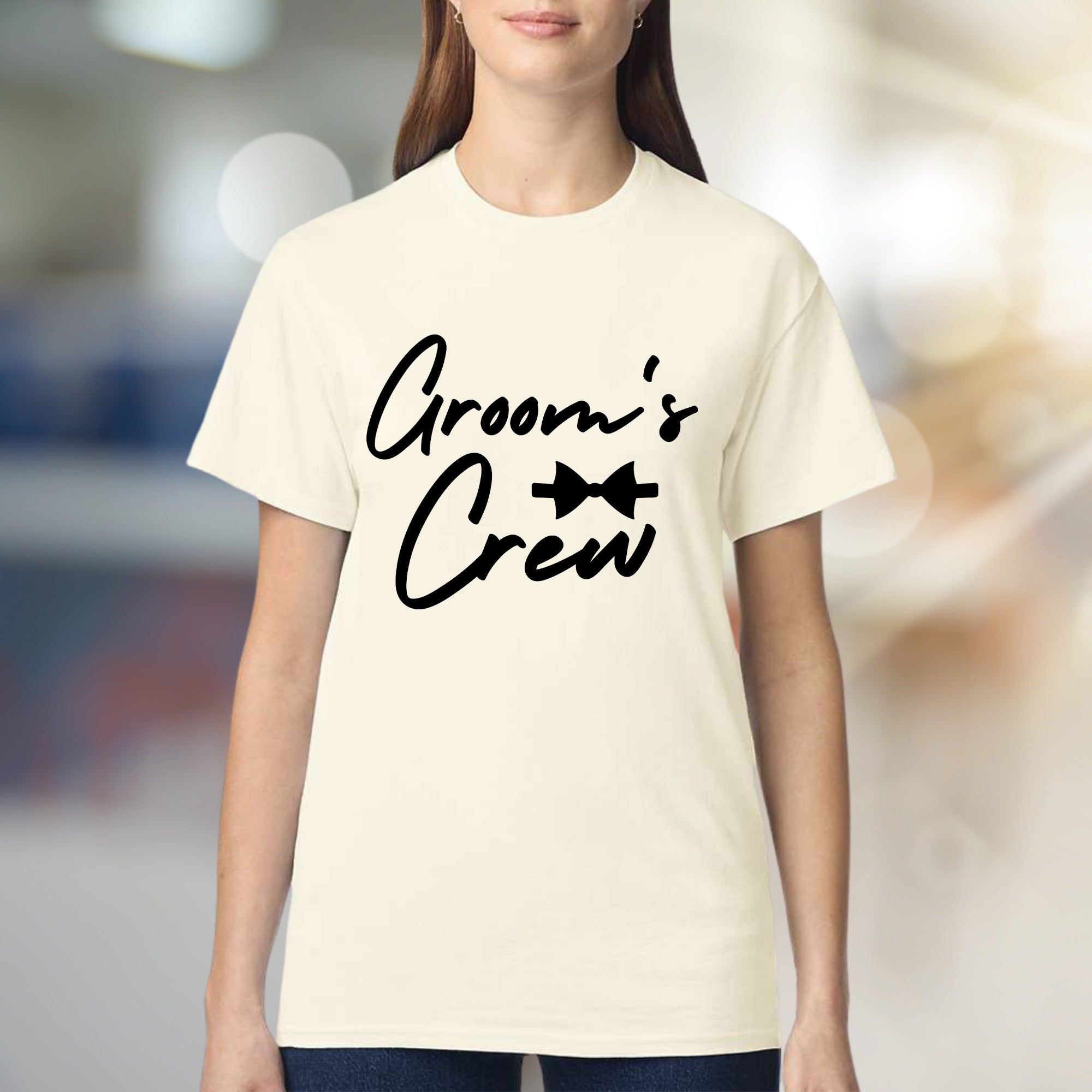 "Groom's Crew" Wedding Party Graphic Tee, a Bridal Party Pick for Celebration Bonds