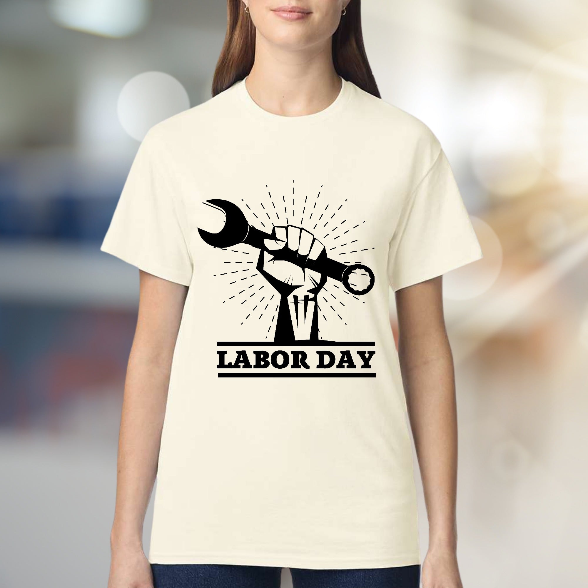 "Labor Day" Empowering Graphic Tee, a Celebration Pick for Hard Workers