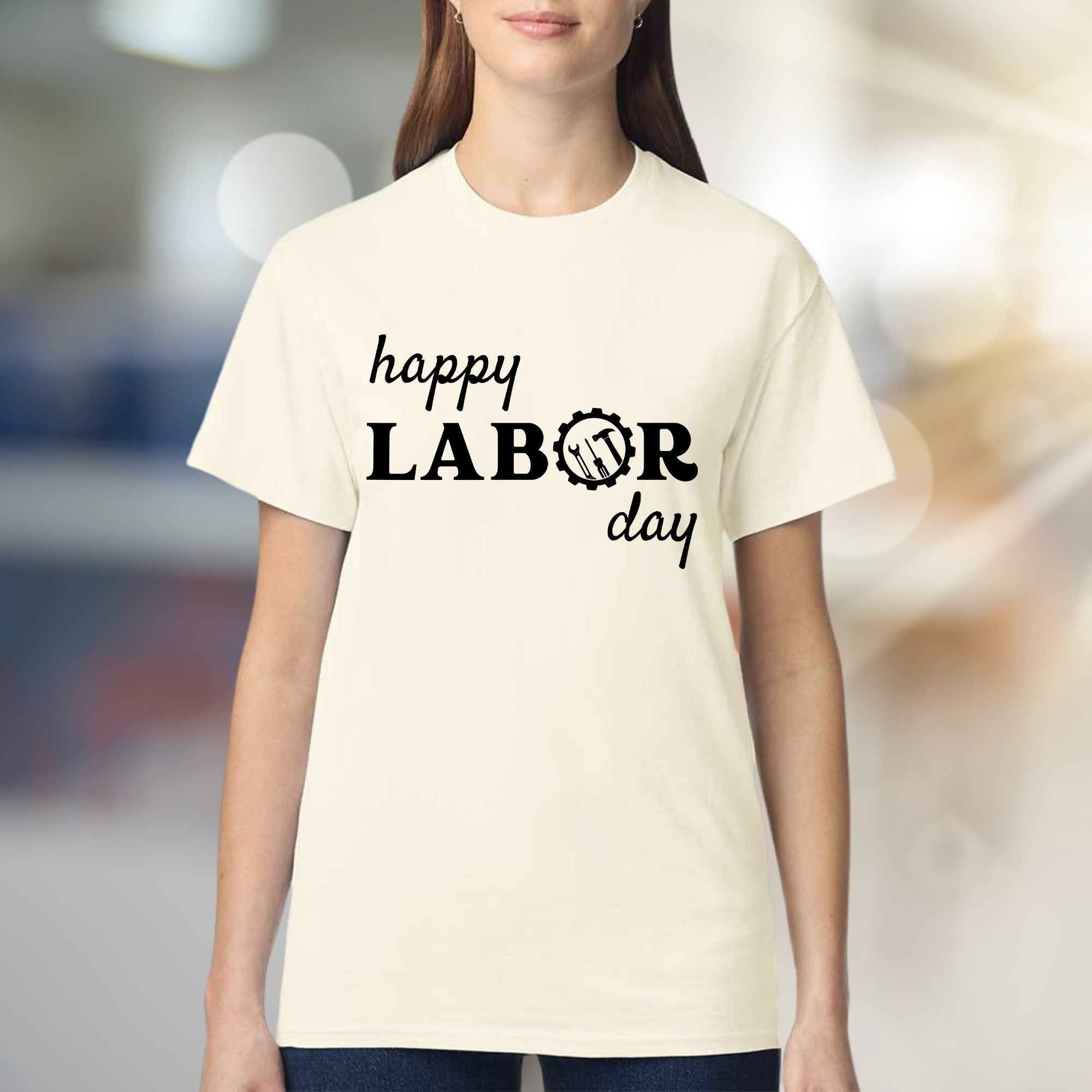 "happy LABOR day" Work & Tools Graphic Tee, a Celebration Pick for Everyone