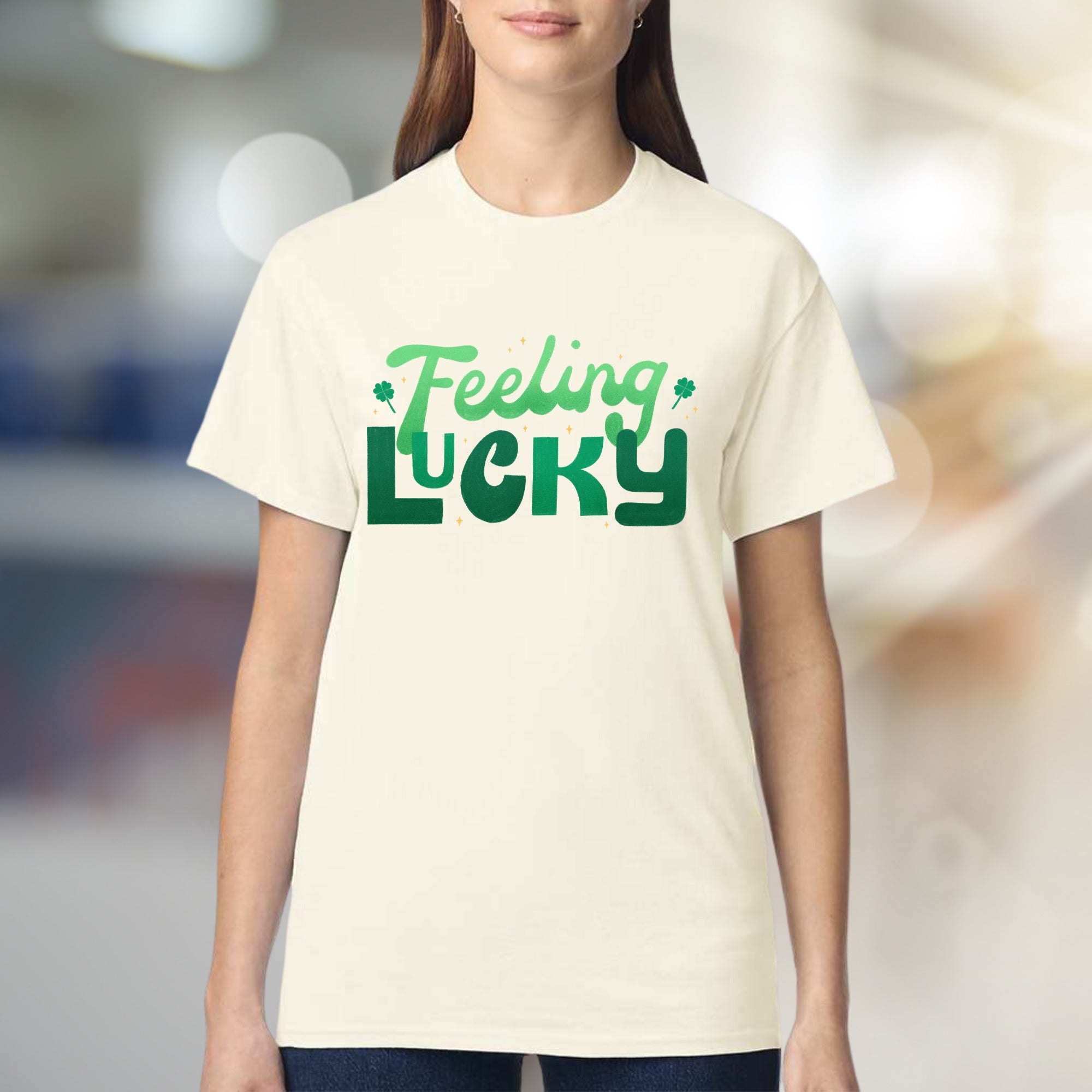"Feeling Lucky" Whimsical Graphic Tee, a St. Patrick's Day Pick for Everyone