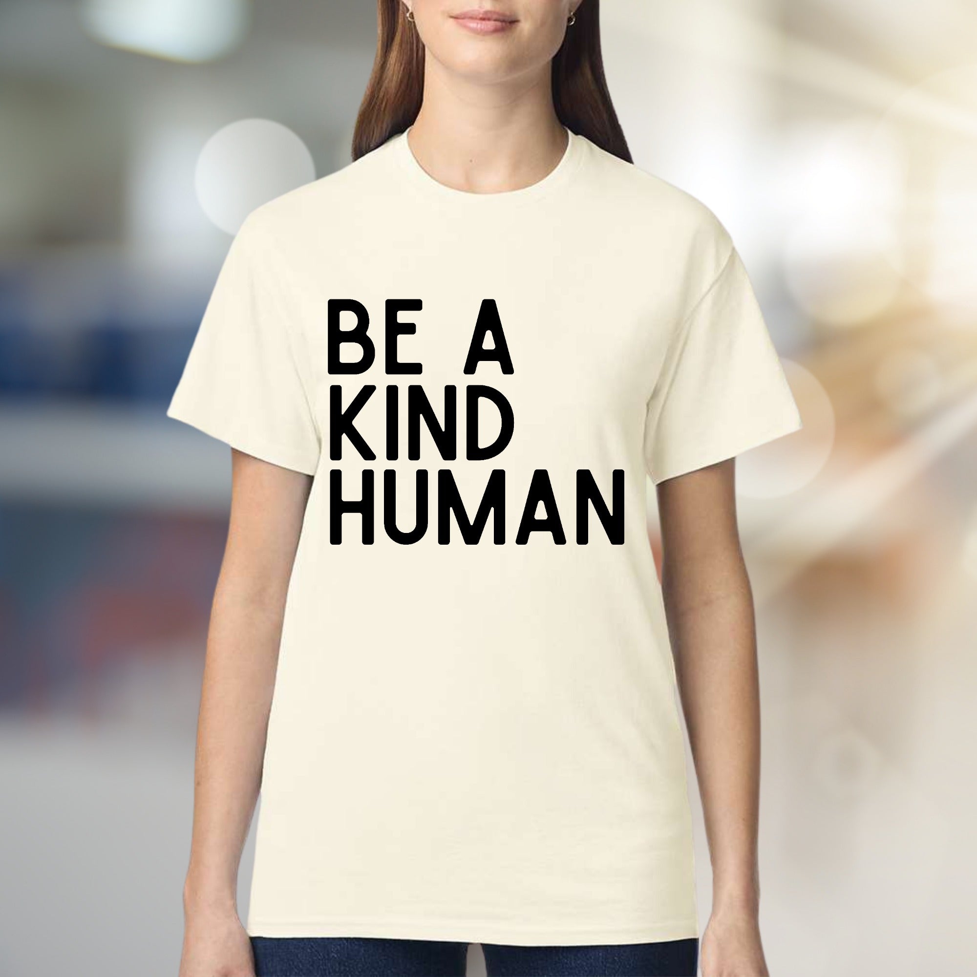 "BE A KIND HUMAN" Inspirational Graphic Tee, a Positive Vibe for Everyone