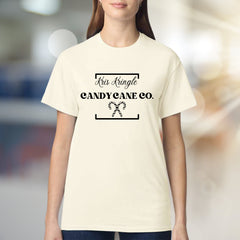Kris Kringle Candy Cane Co. Christmas Graphic Tee, a Festive Seasonal Pick for Holiday Lovers
