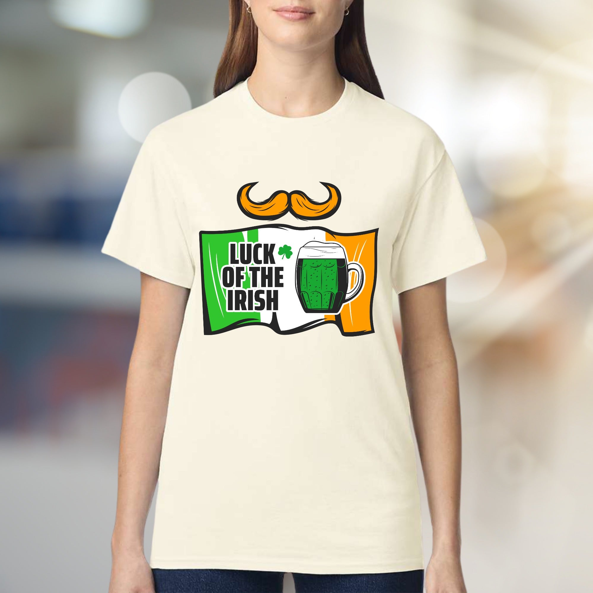 "Luck of the Irish" St. Patrick's Day Graphic Tee, a Festive Pick for Celebrants