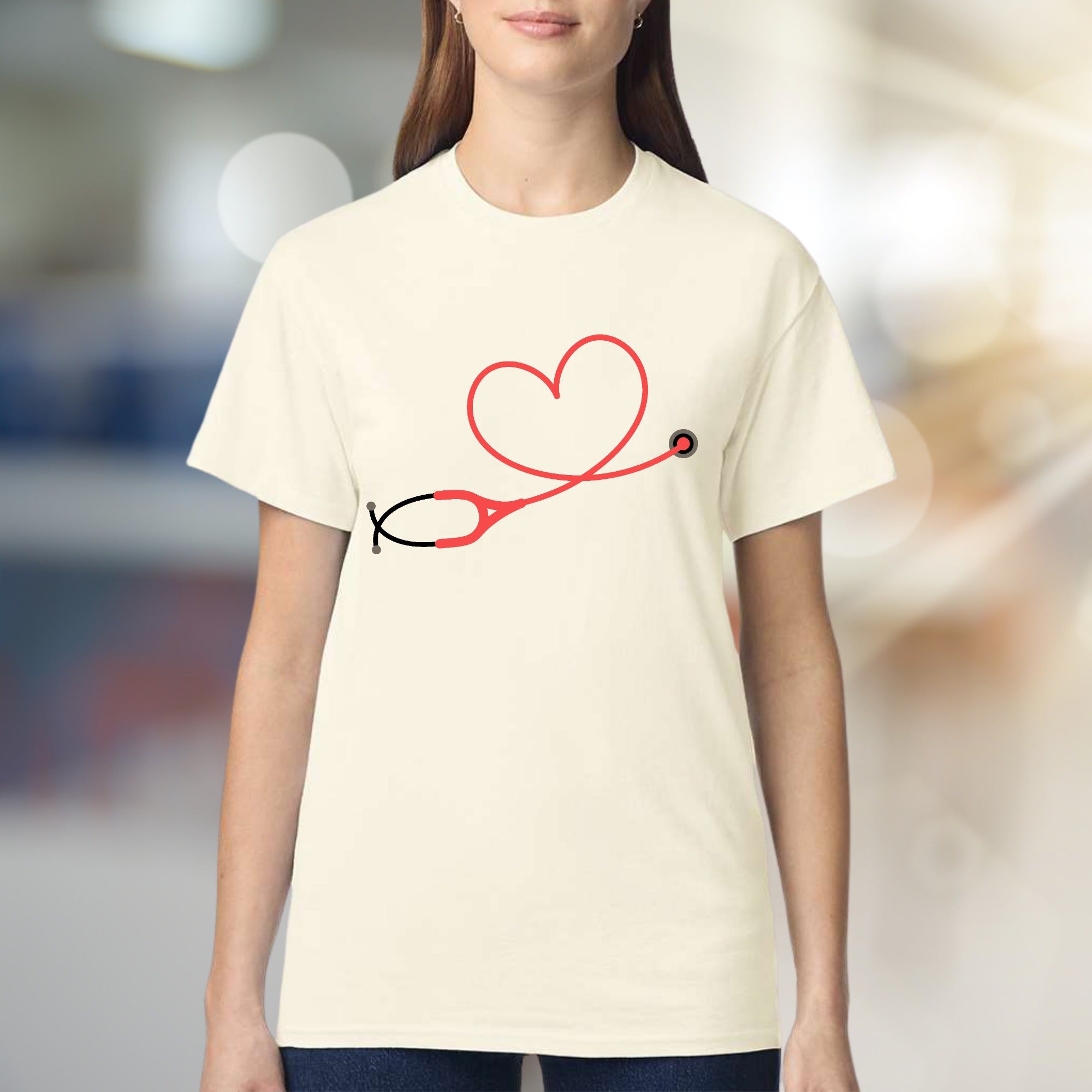 Heart Stethoscope Medical Graphic Tee, a Caring Healthcare Pick for Everyone