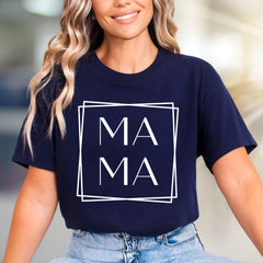"MAMA MAMA" Minimalist Graphic Tee, a Chic Pick for Modern Moms