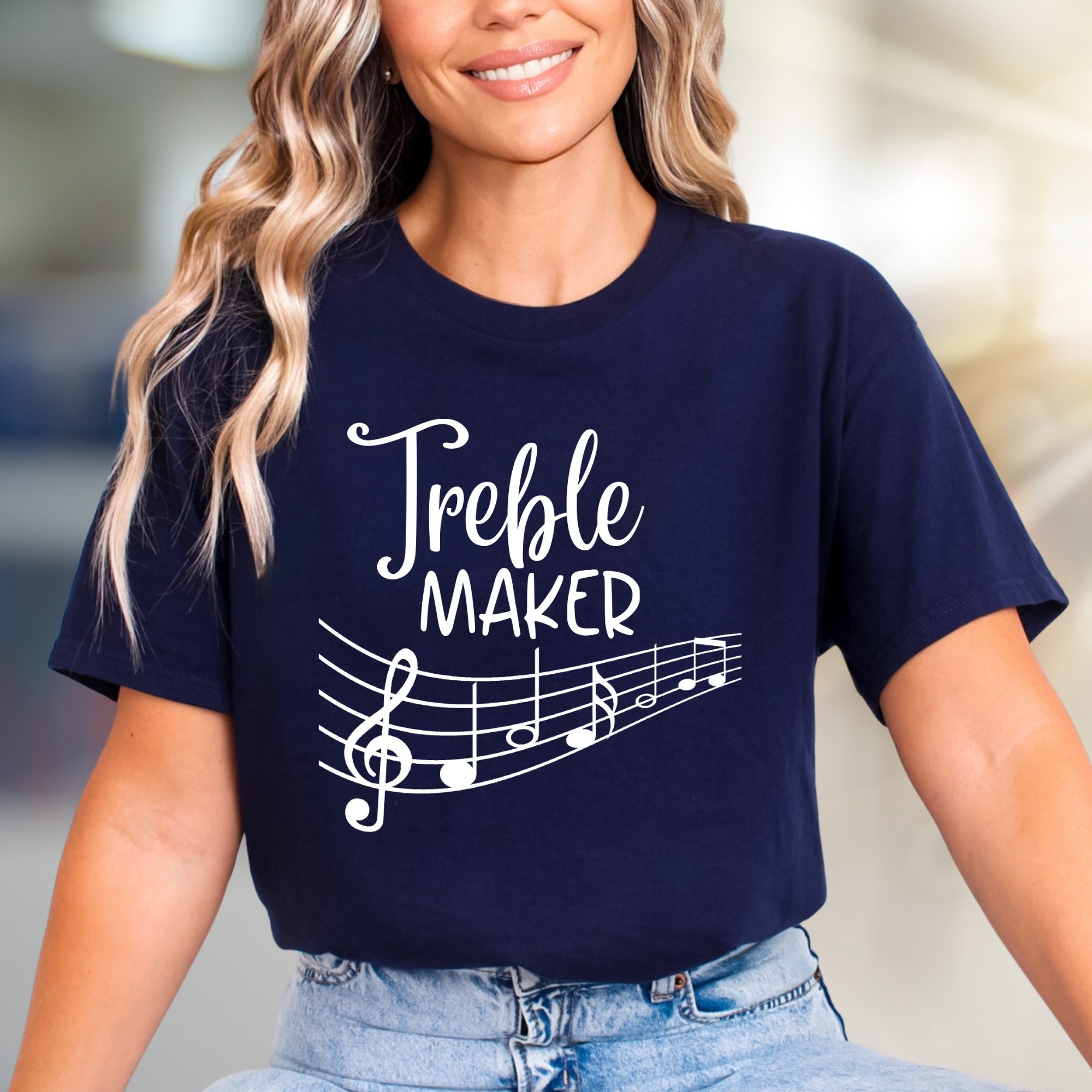 "Treble Maker" Music Staff Graphic Tee, a Playful Statement for Music Lovers
