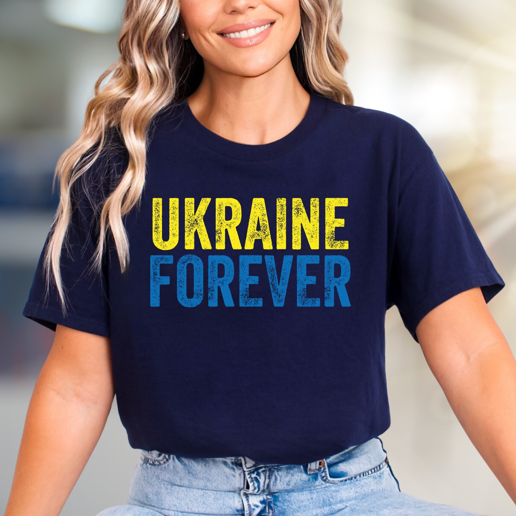 "Ukraine Forever" Patriotic Graphic Tee, a Statement Pick for Supporters