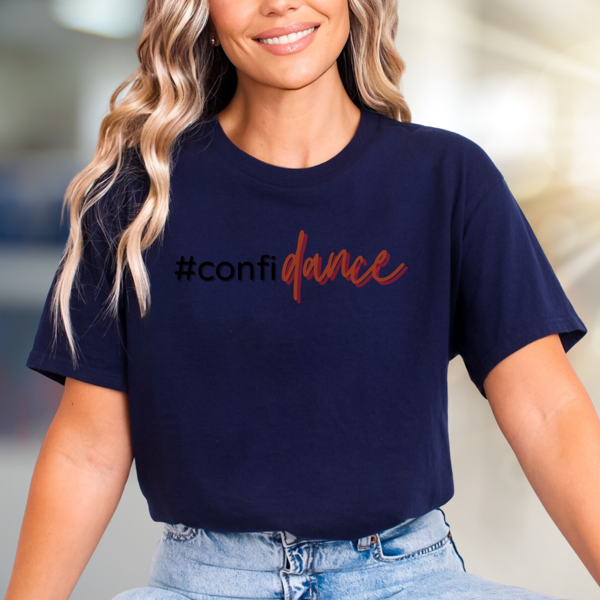 "#confidance" Empowering Graphic Tee, a Bold Statement for Dancers