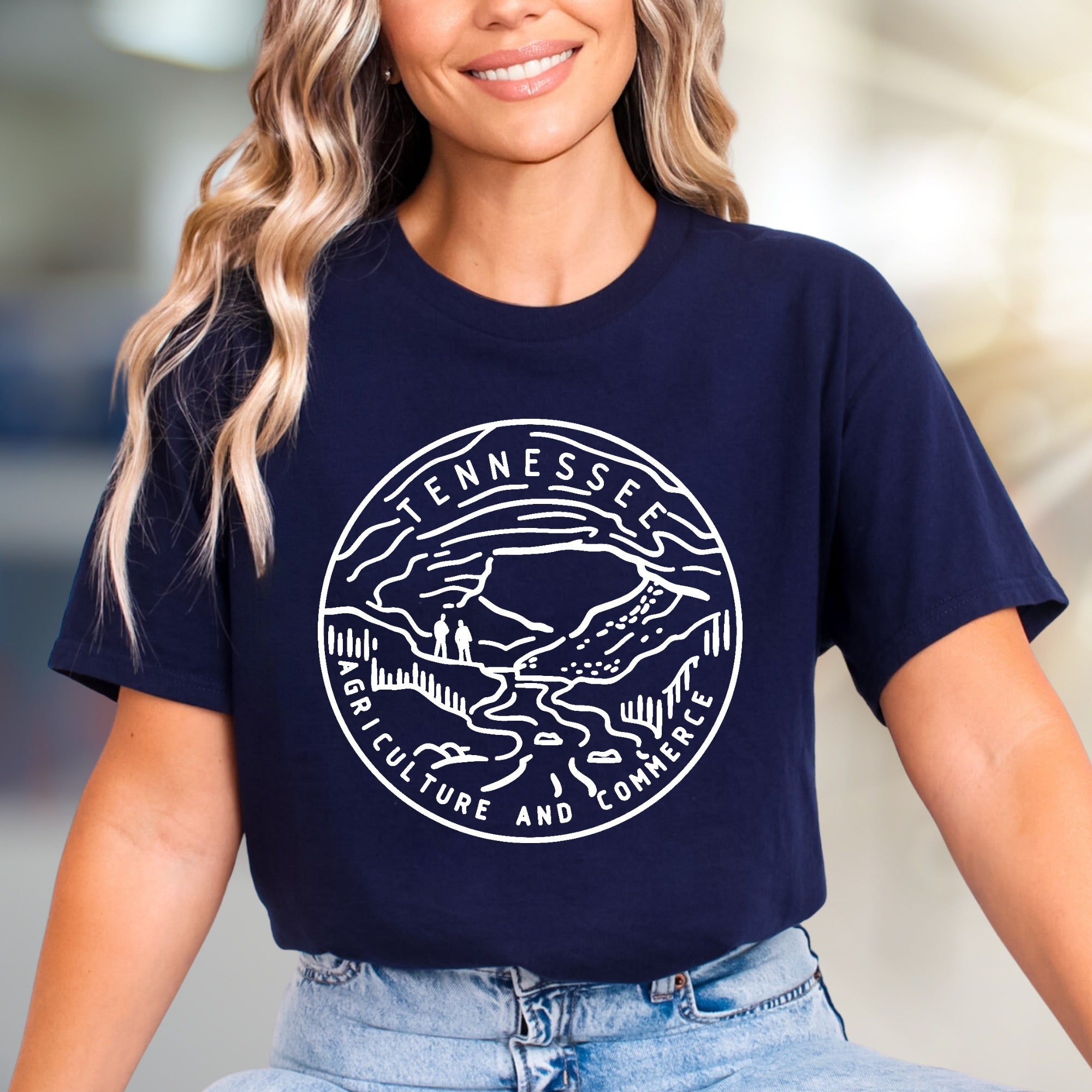 "Tennessee Agriculture and Commerce" State Seal Graphic Tee, a Heritage Pick for Enthusiasts