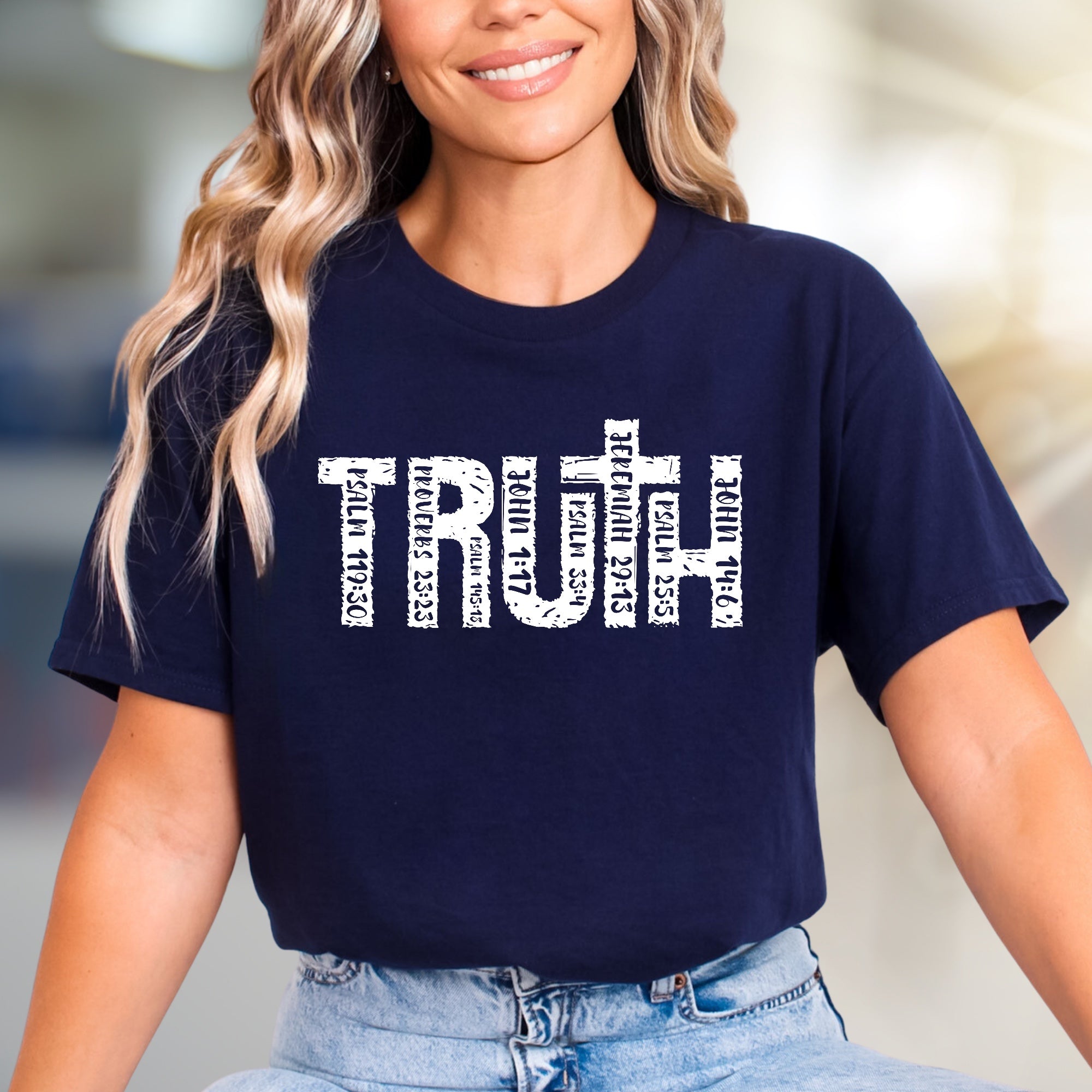 "TRUTH" Scripture Verse Graphic Tee, a Faith-Inspired Pick for Believers