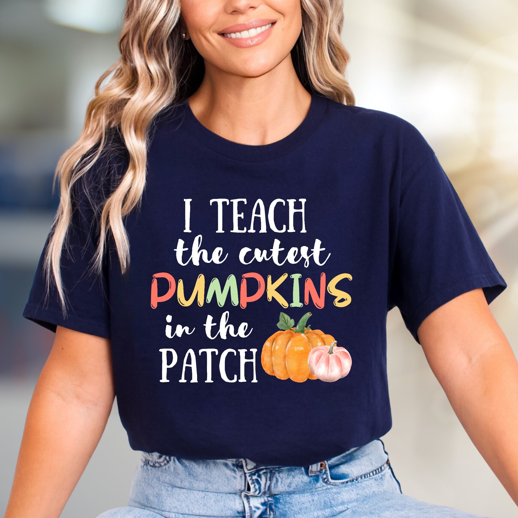 "I Teach the Cutest Pumpkins in the Patch" Fall Teacher Graphic Tee, a Educator Appreciation Pick for Teachers