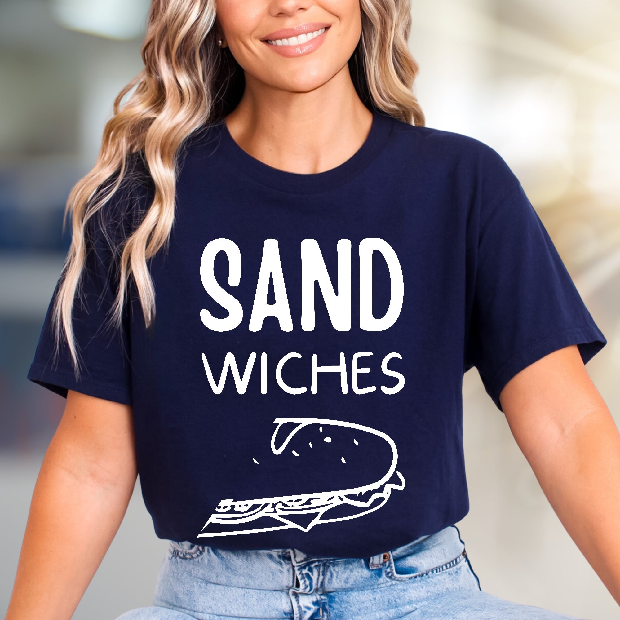 "SAND WICHES" Lunch Break Graphic Tee, a Foodie Pick for Casual Days