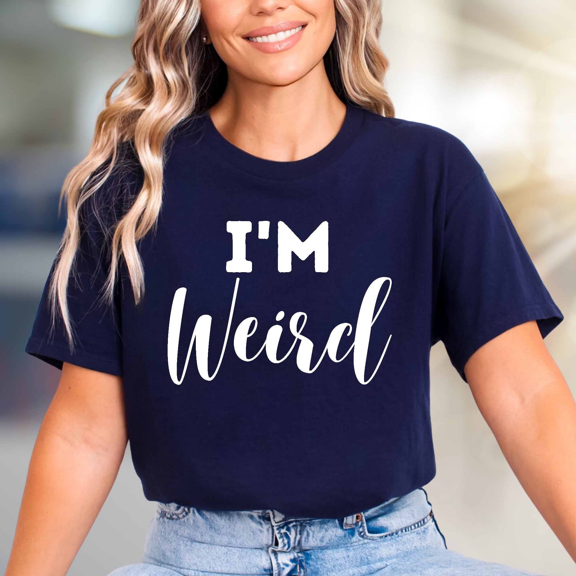 "I'm Weird" Bold Statement Graphic Tee, a Self-Expression Pick for Unique Souls
