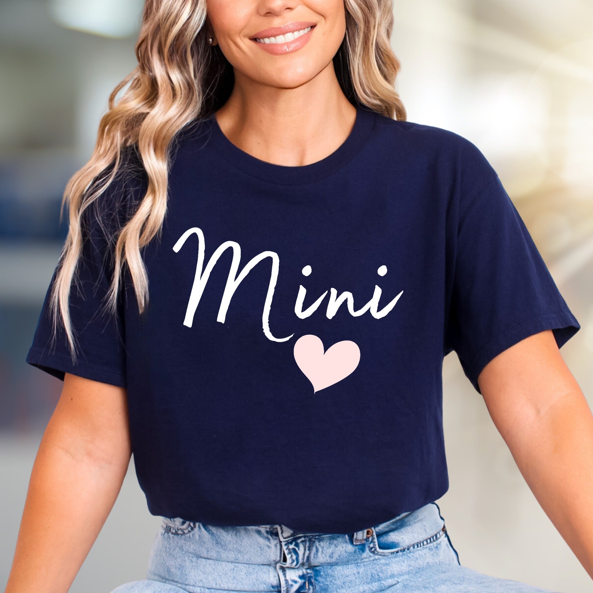 "Mini" Script Heart Graphic Tee, a Sweet Family Pick for Moms & Daughters