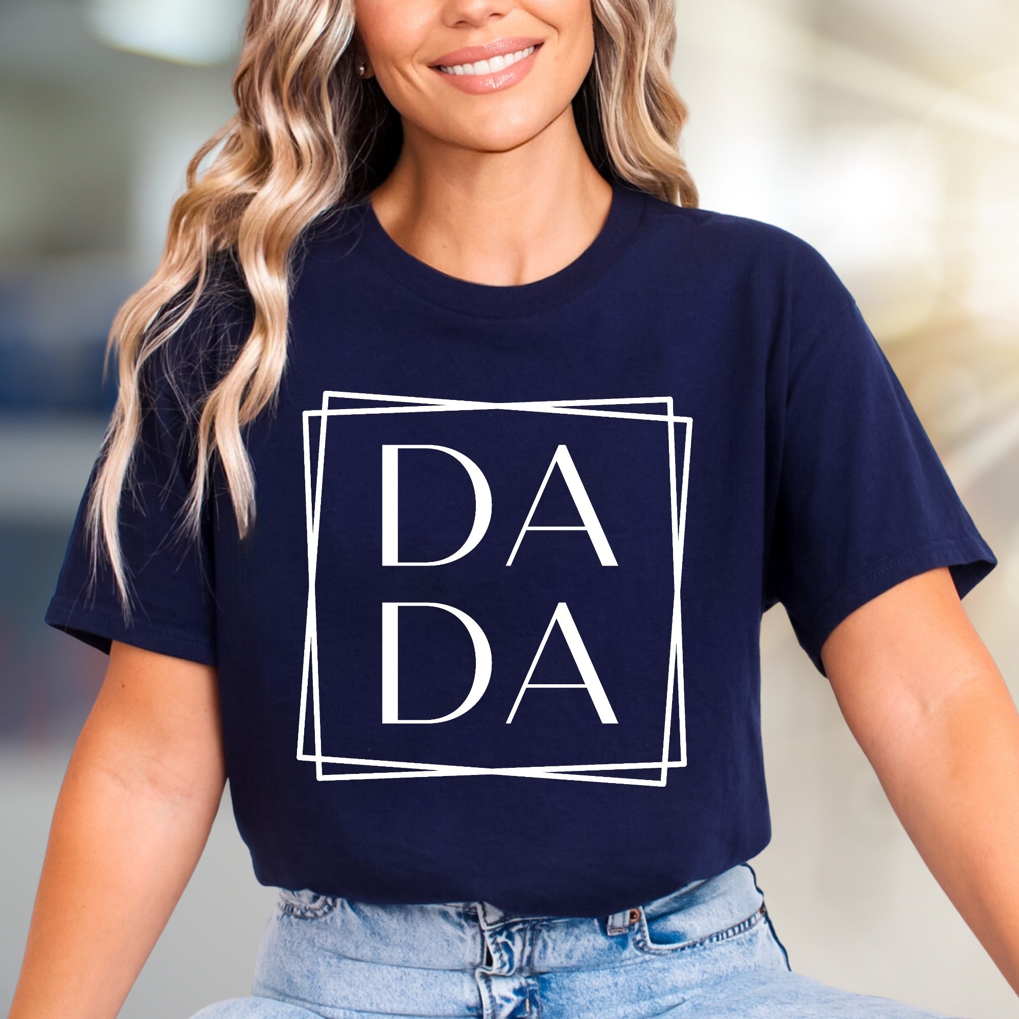 DADA Squared Modern Graphic Tee, A Minimalist Pick for Father Figures