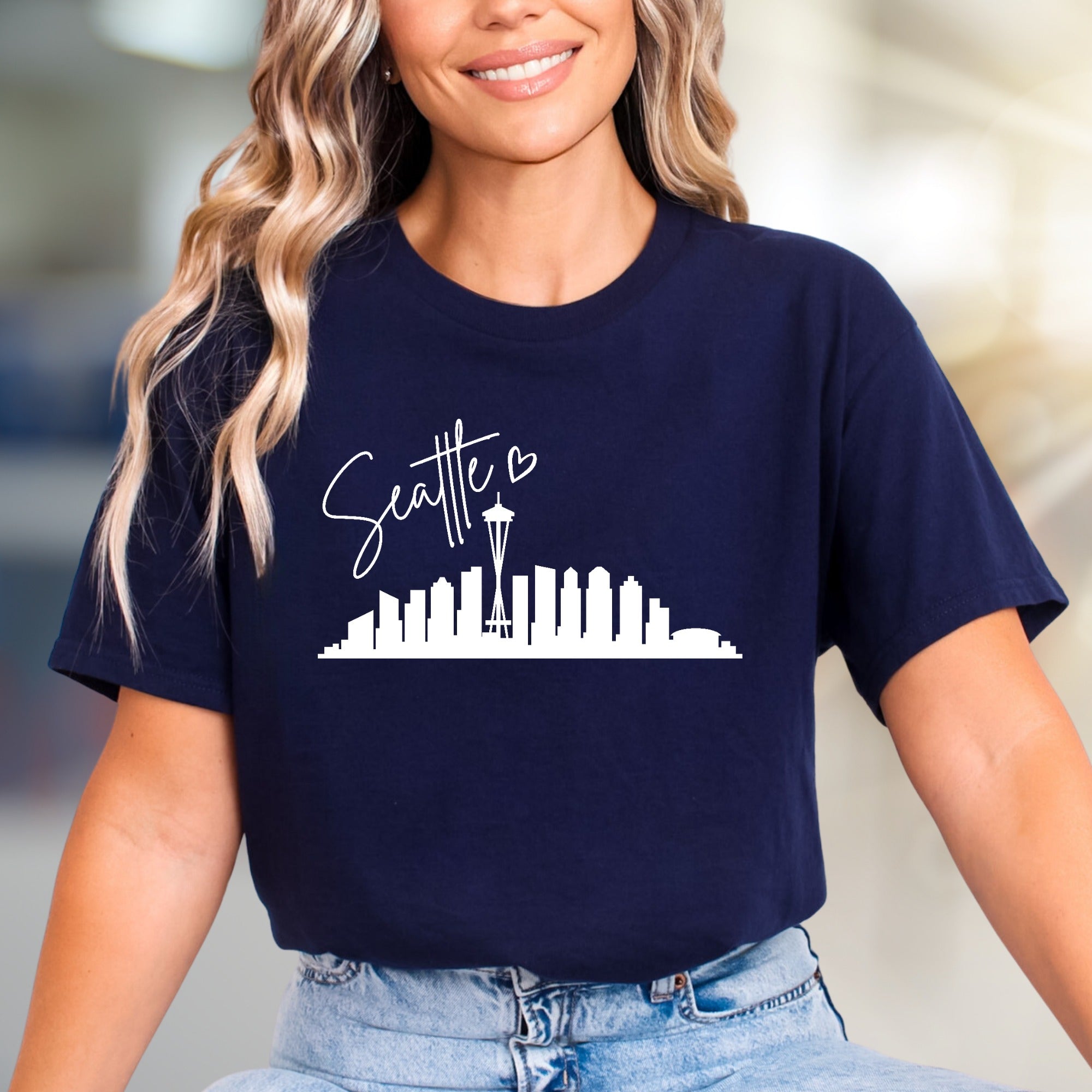"Seattle" Skyline Graphic Tee, a PNW Style Pick for City Lovers