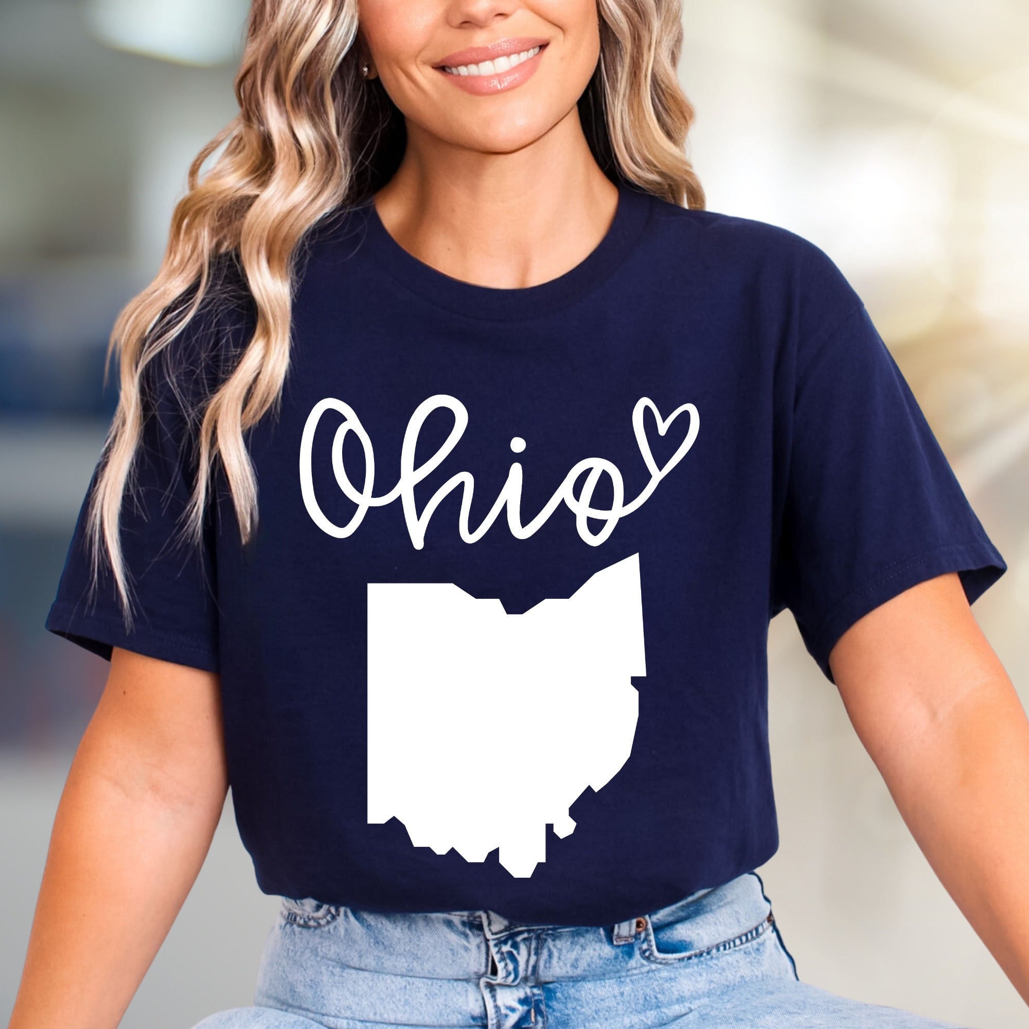 "Ohio" State Map Graphic Tee, a Hometown Love Pick for Residents & Fans
