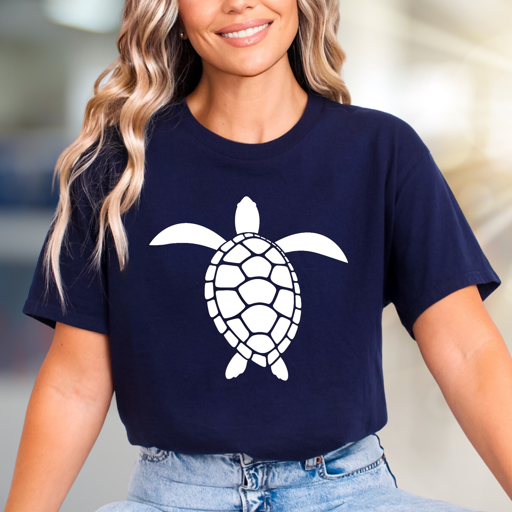 Minimalist Sea Turtle Graphic Tee, a Ocean-Inspired Pick for Nature Lovers