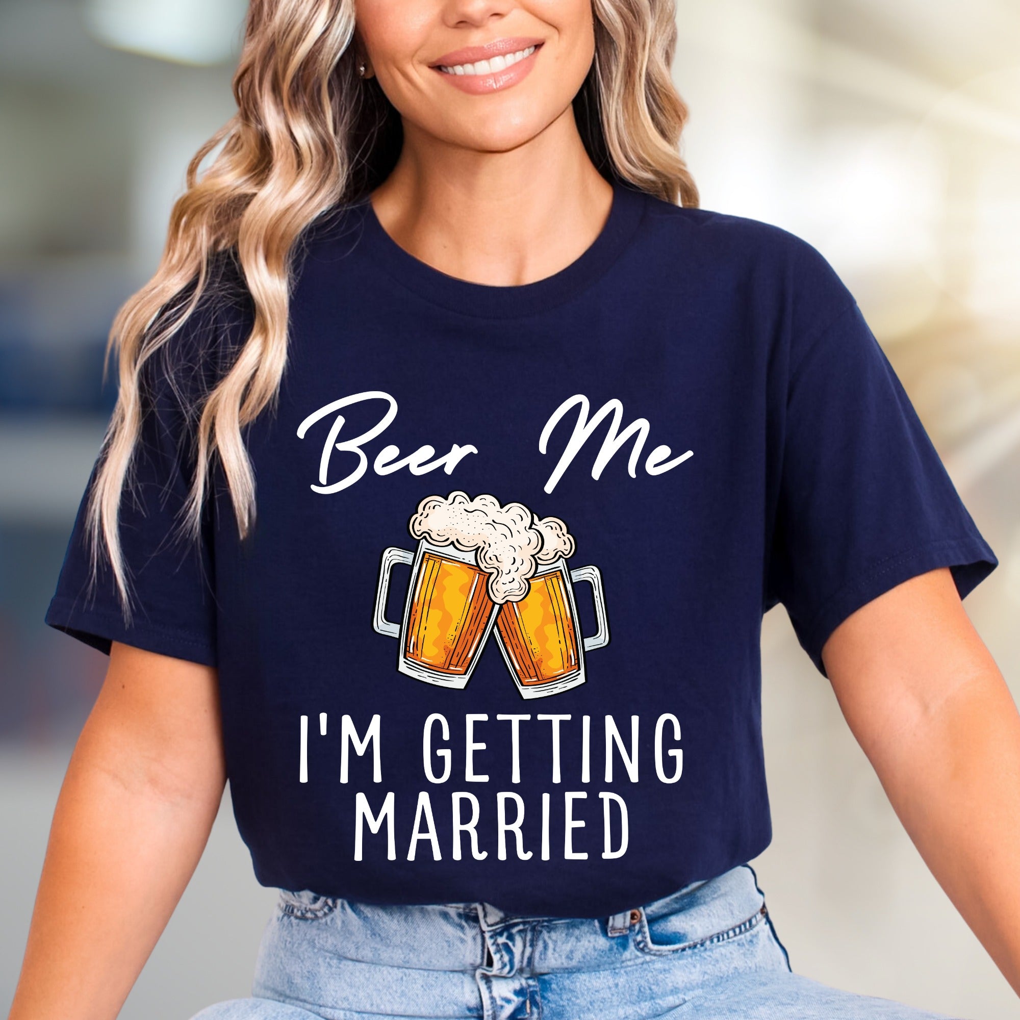 "Beer Me I'm Getting Married" Cheers Graphic Tee, a Bachelorette Party Pick for the Future Spouse