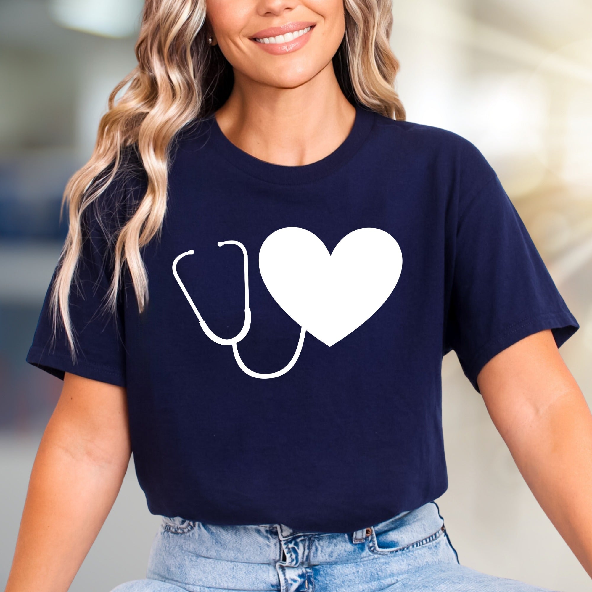 Heart Stethoscope | Medical Appreciation Graphic Tee, a Healthcare Hero Pick for Everyday Comfort
