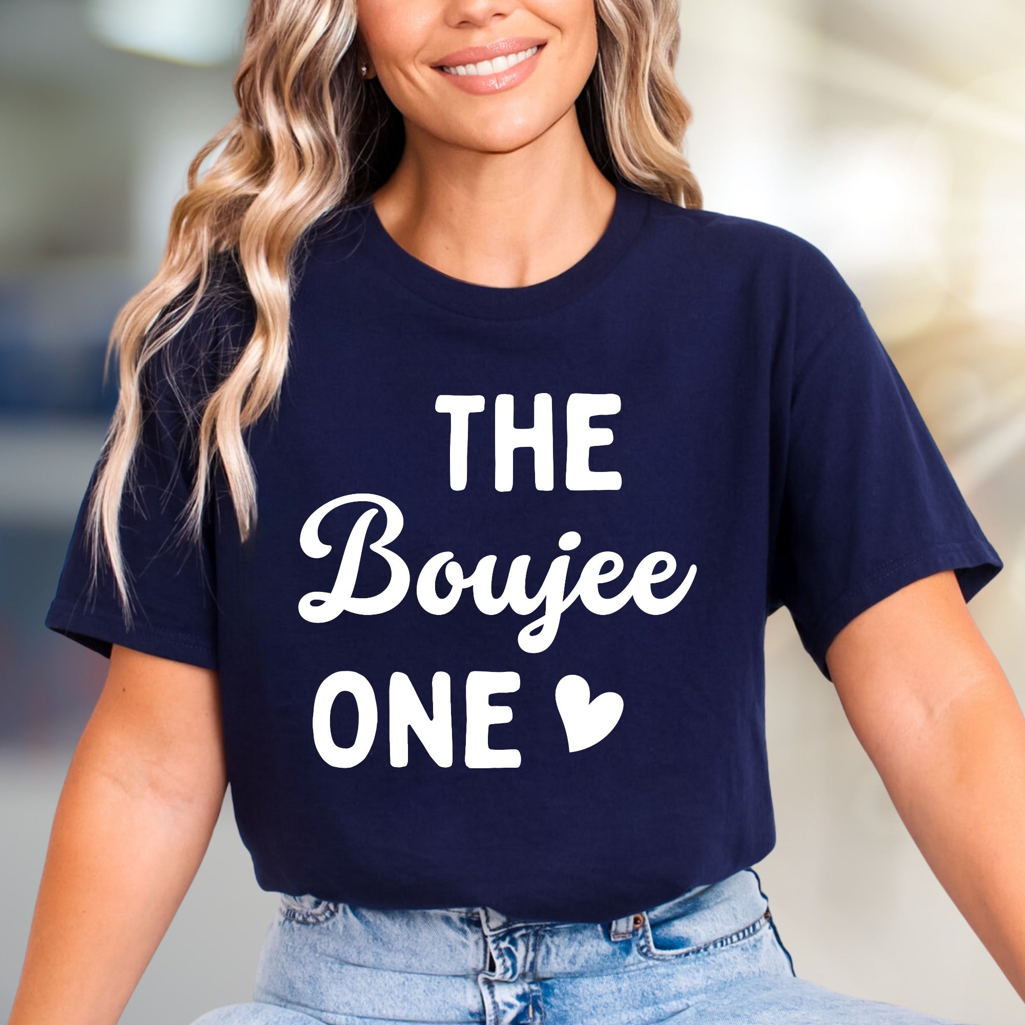 "THE Boujee ONE" Sassy Statement Graphic Tee, a Bold Pick for Modern Style