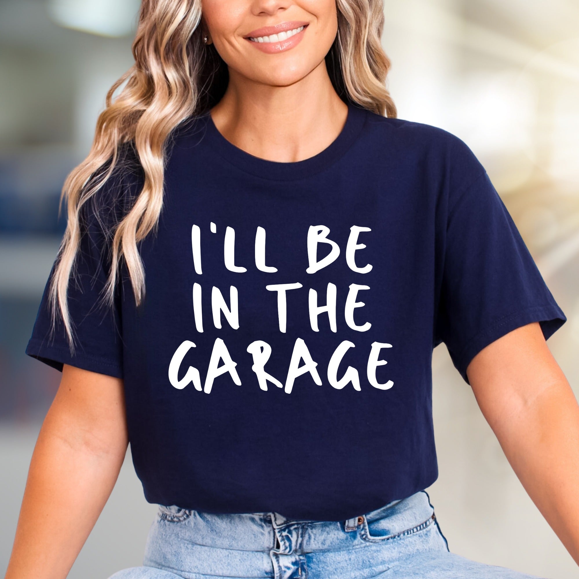 “I'll Be In The Garage” Mechanic Graphic Tee, a Car Enthusiast's Pick for Everyday Wear