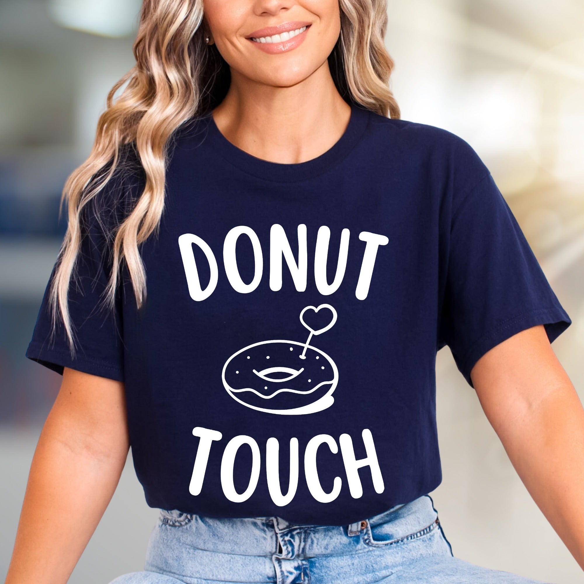 "Donut Touch" Donut Lover Graphic Tee, a Playful Pick for Foodies