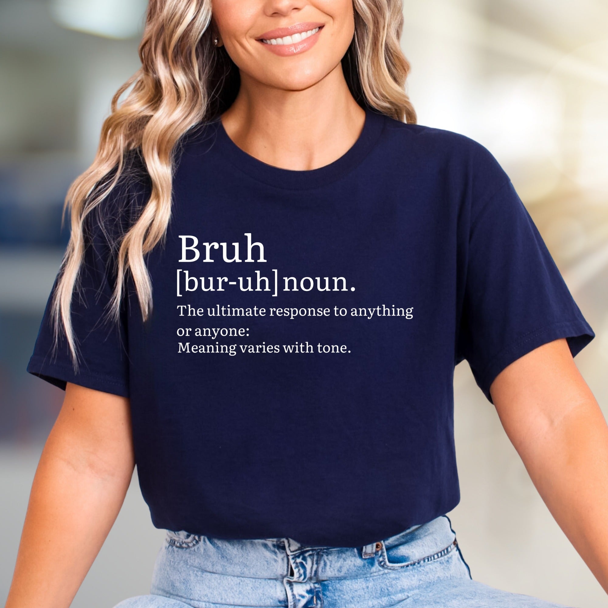 "Bruh" Definition Dictionary Graphic Tee, a Witty Statement Piece for Trendsetters