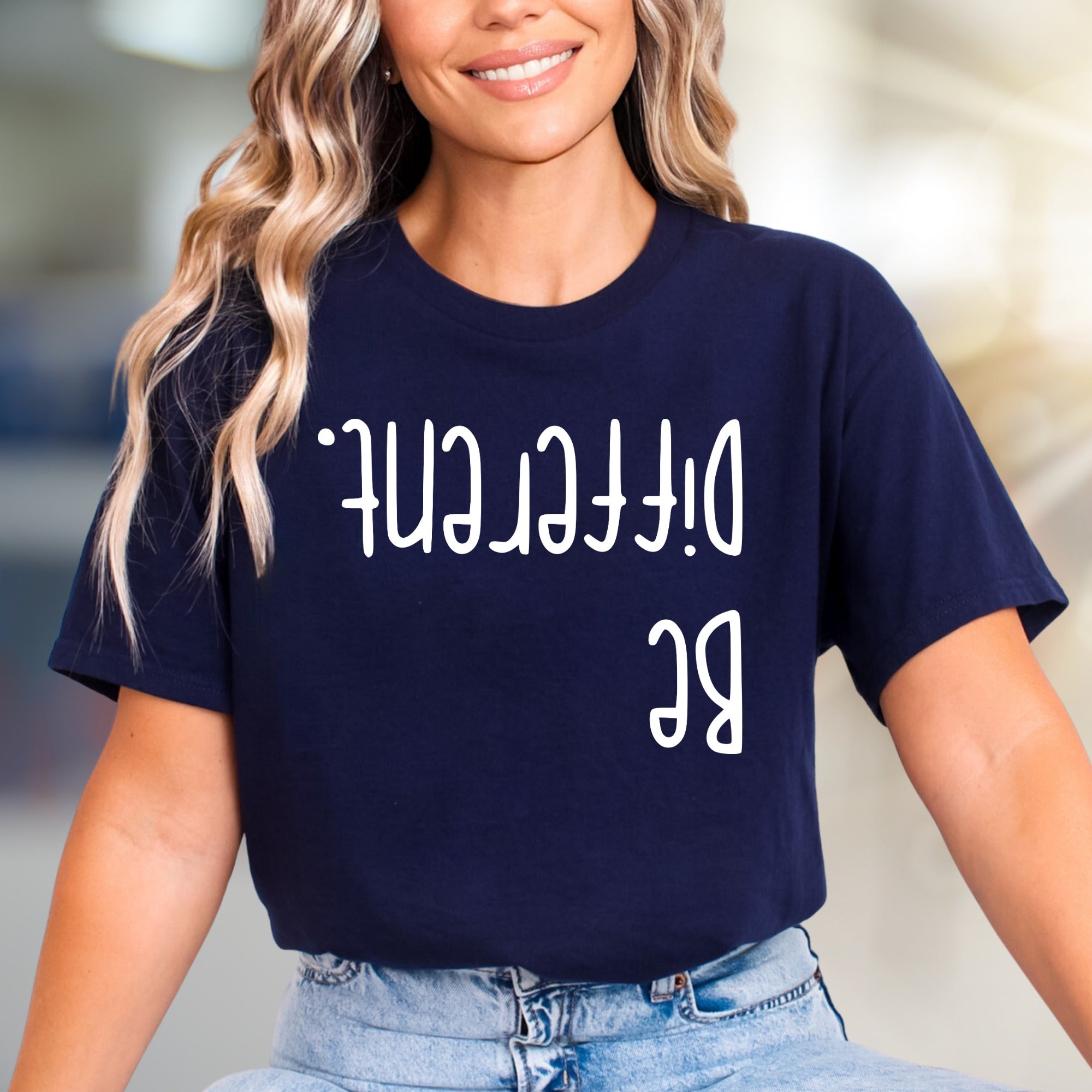 "Be Different." Unique Wordplay Graphic Tee, a Bold Statement Pick for Individuals