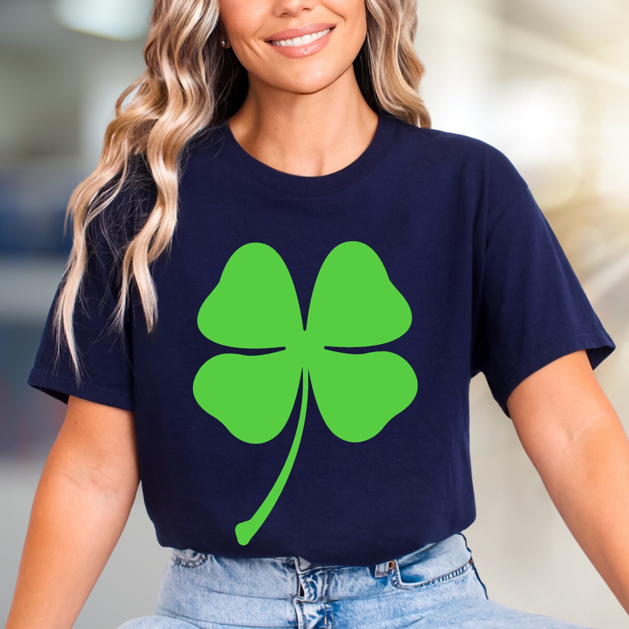 Four Leaf Clover Lucky Charm Graphic Tee, a St. Patrick's Day Pick for Everyone