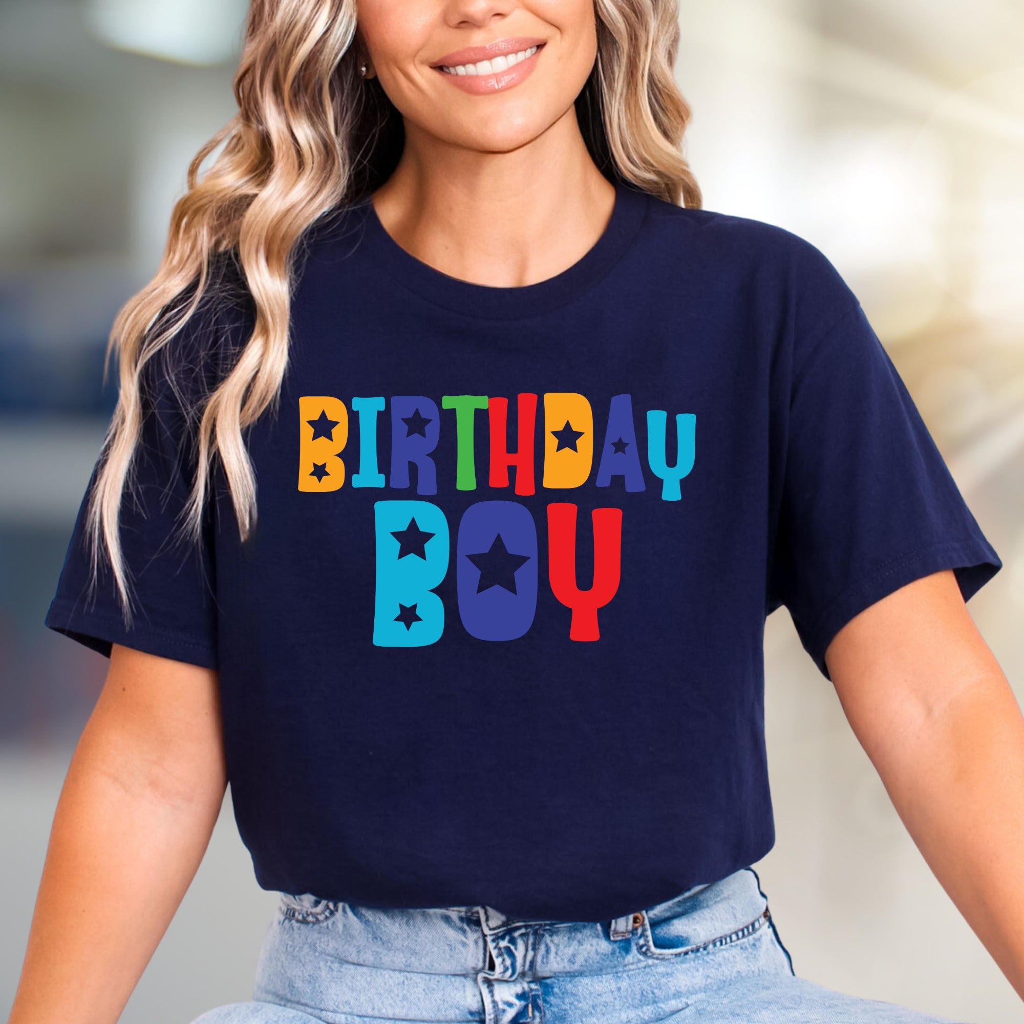 "BIRTHDAY BOY" Celebration Graphic Tee, a Fun Niche Pick for Party-Goers