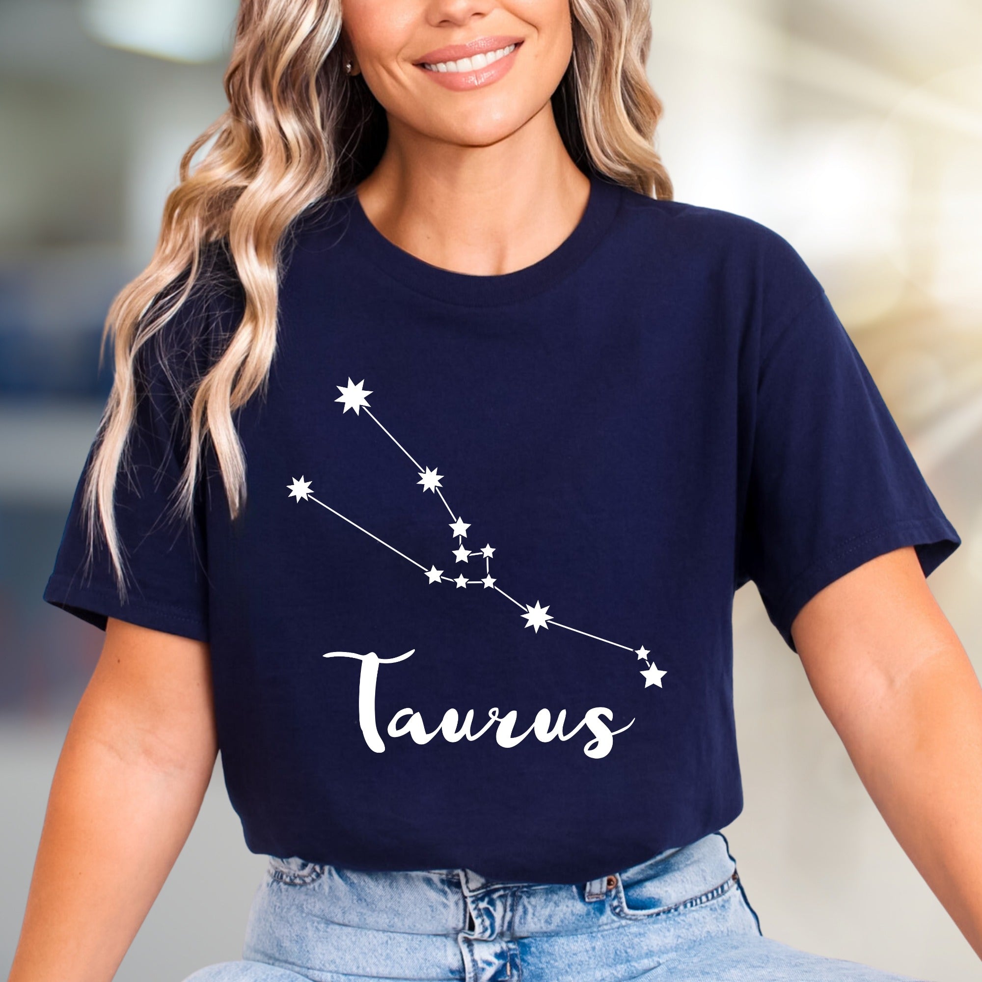 Taurus Zodiac Constellation Graphic Tee, a Celestial Pick for Astrology Lovers