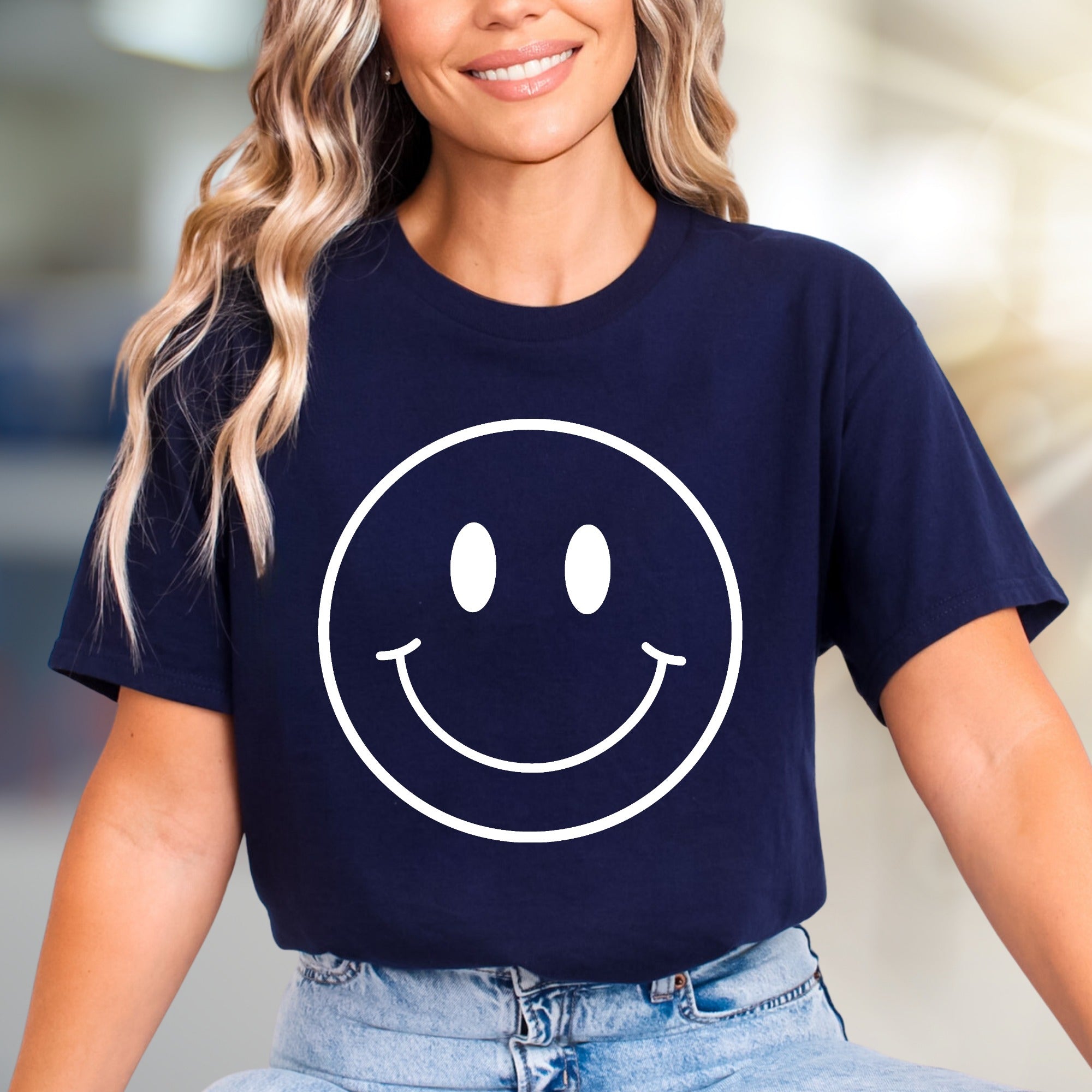 Signature Detail (Winking Smiley) Trendy Graphic Tee, a Happy-Go-Lucky Pick for Everyone