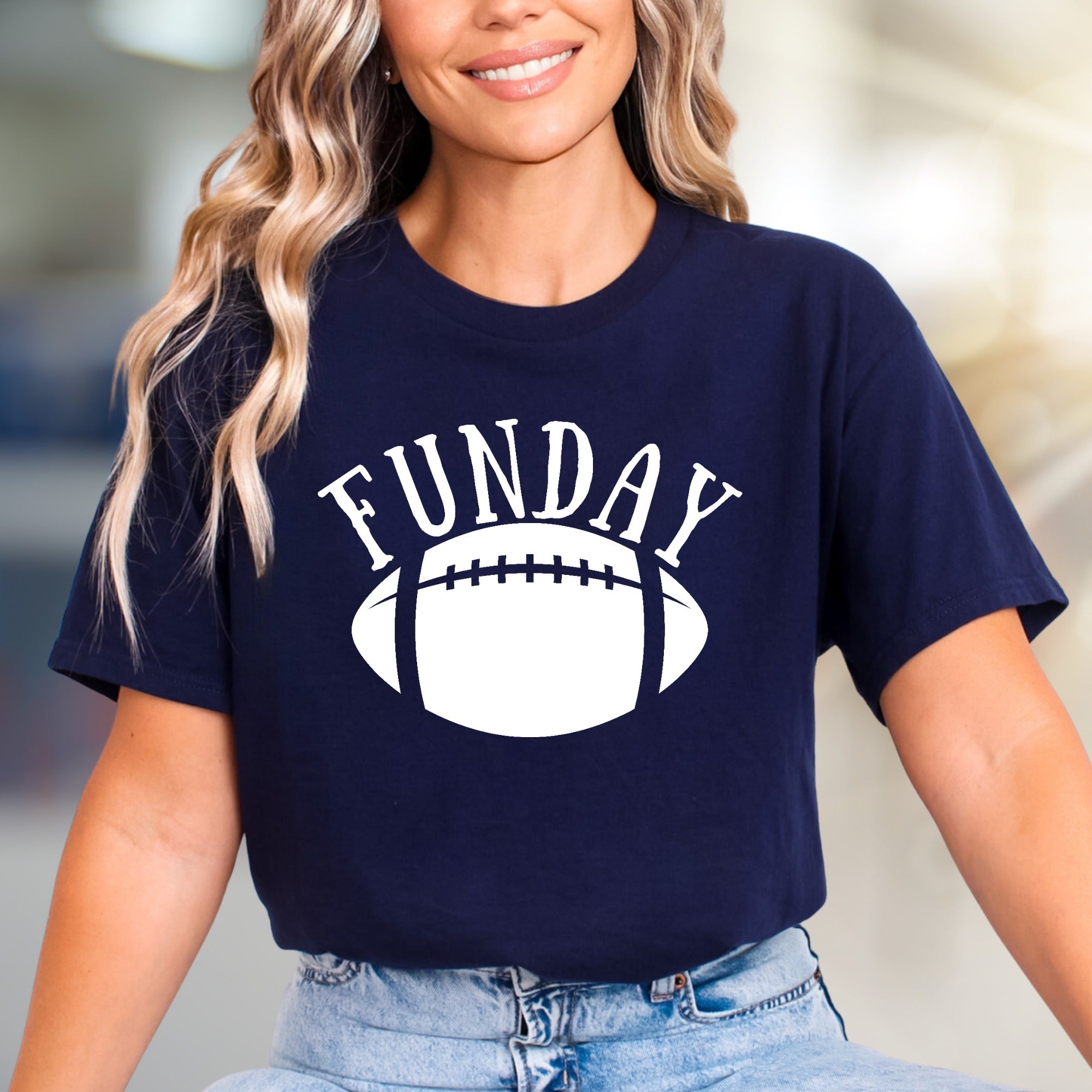 "FUNDAY" Football Graphic Tee, a Game Day Pick for Sports Fans