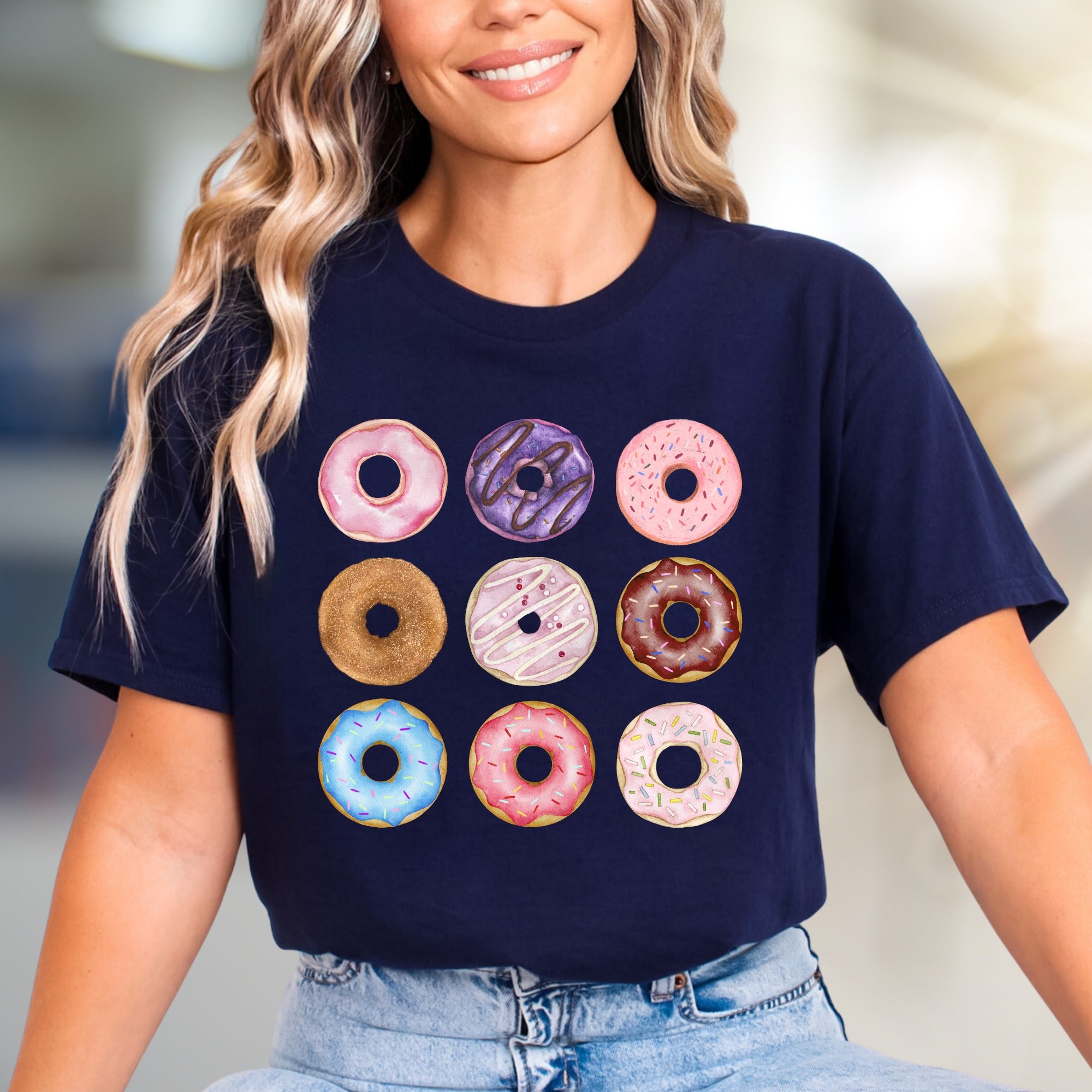 Donut Delights Dessert Graphic Tee, a Sweet Treat for Foodies