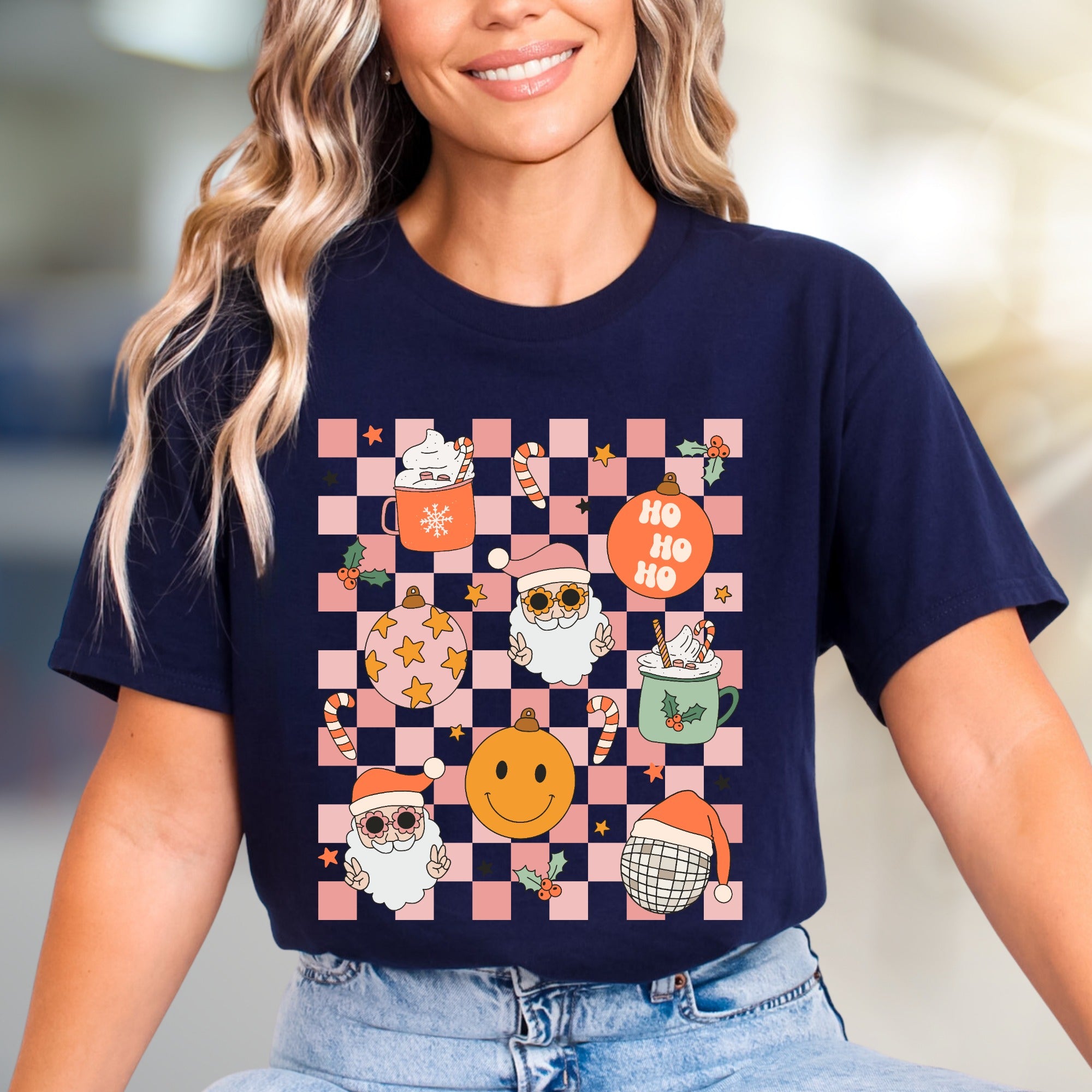 Ho Ho Ho Cheerful Christmas Graphic Tee, a Mirthful Holiday Pick for Everyone