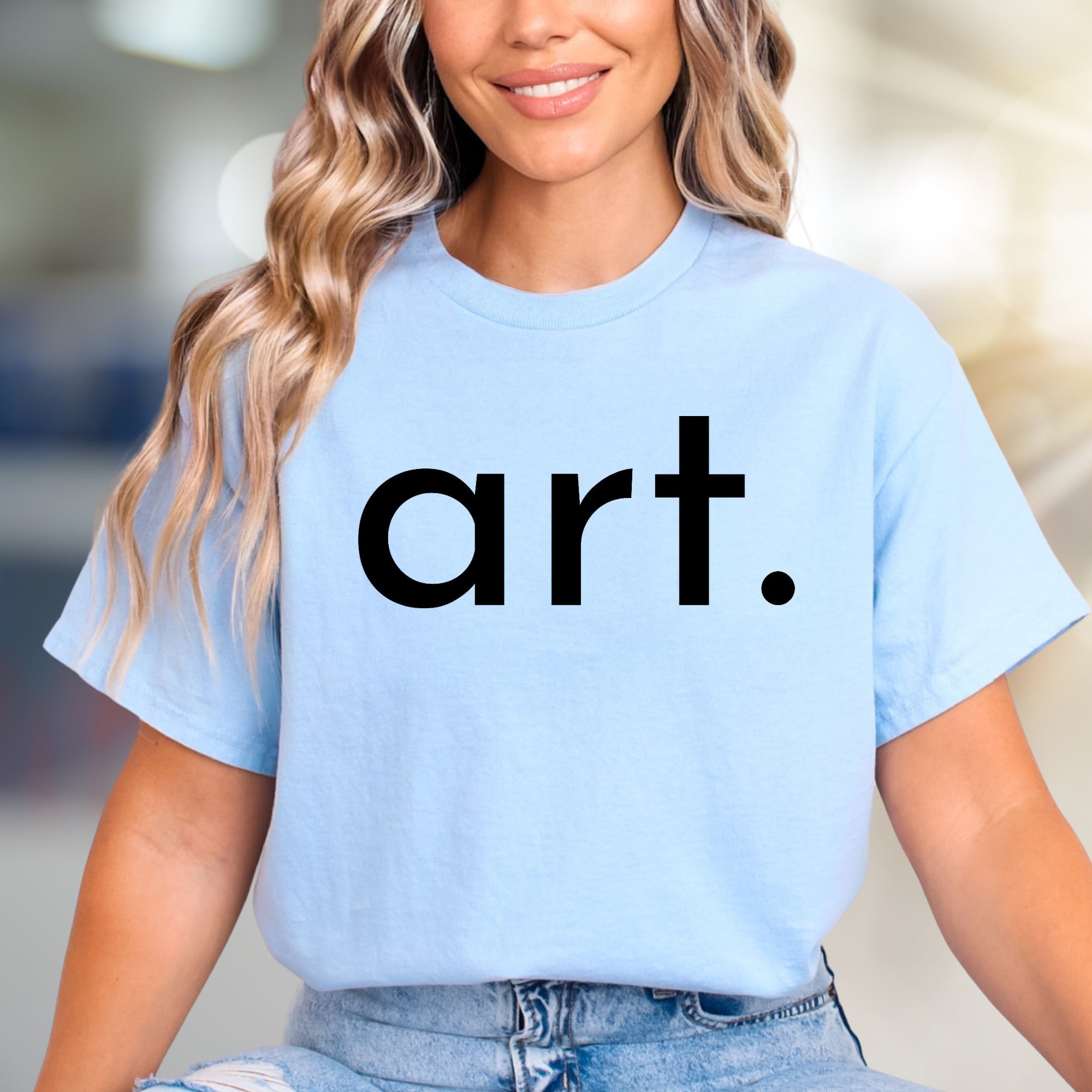 "art." Minimalist Graphic Tee, a Creative Pick for Art Lovers
