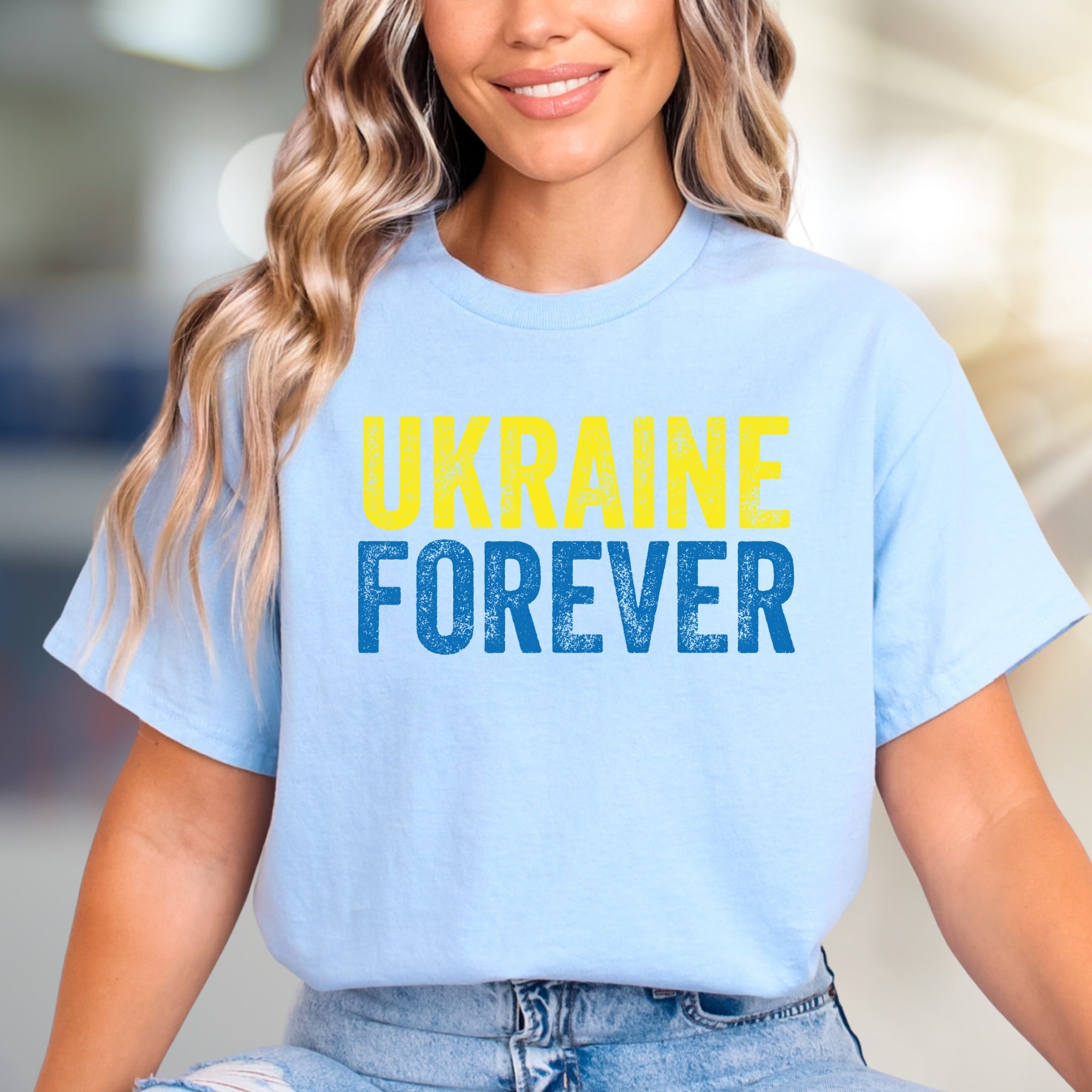 "Ukraine Forever" Patriotic Graphic Tee, a Statement Pick for Supporters