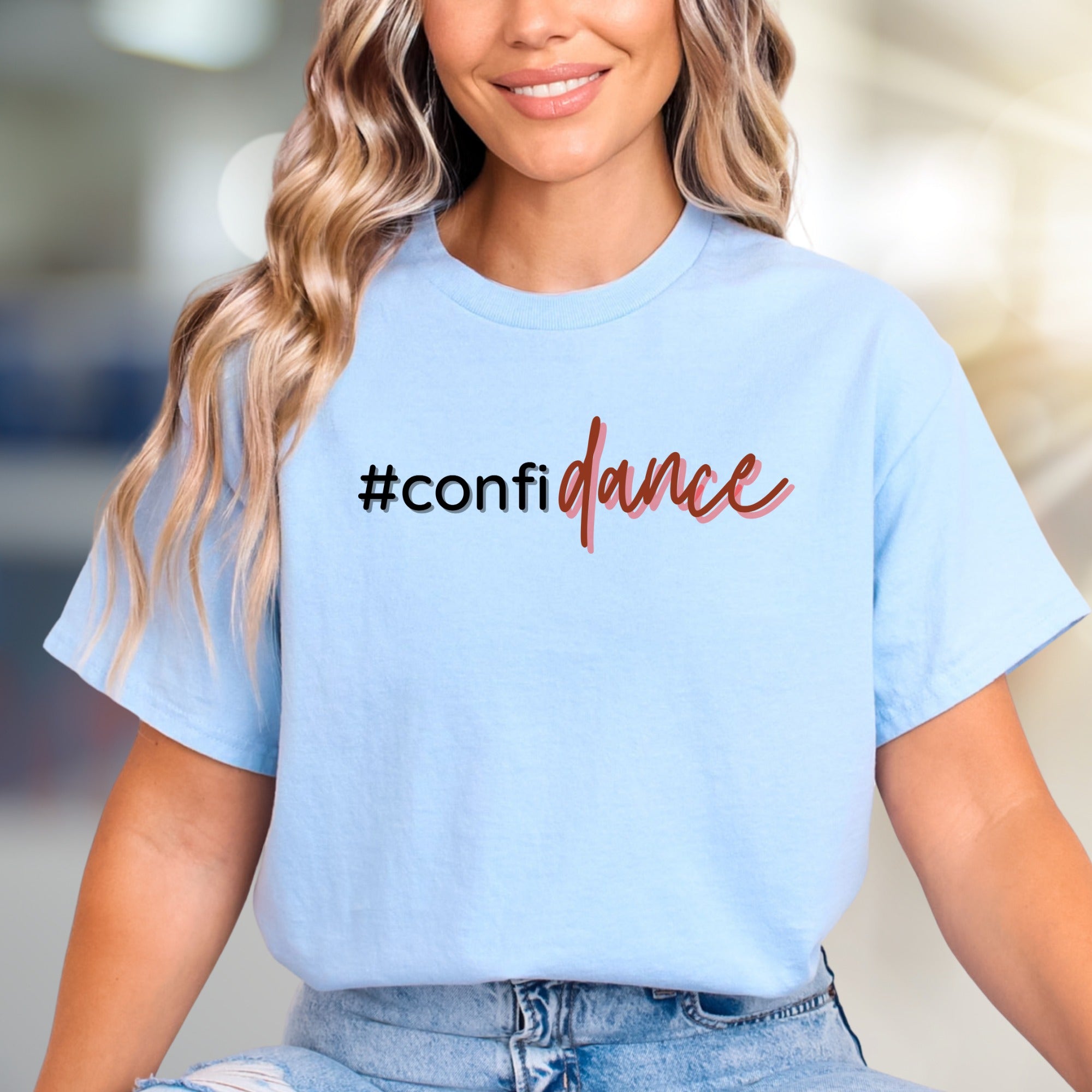 "#confidance" Empowering Graphic Tee, a Bold Statement for Dancers