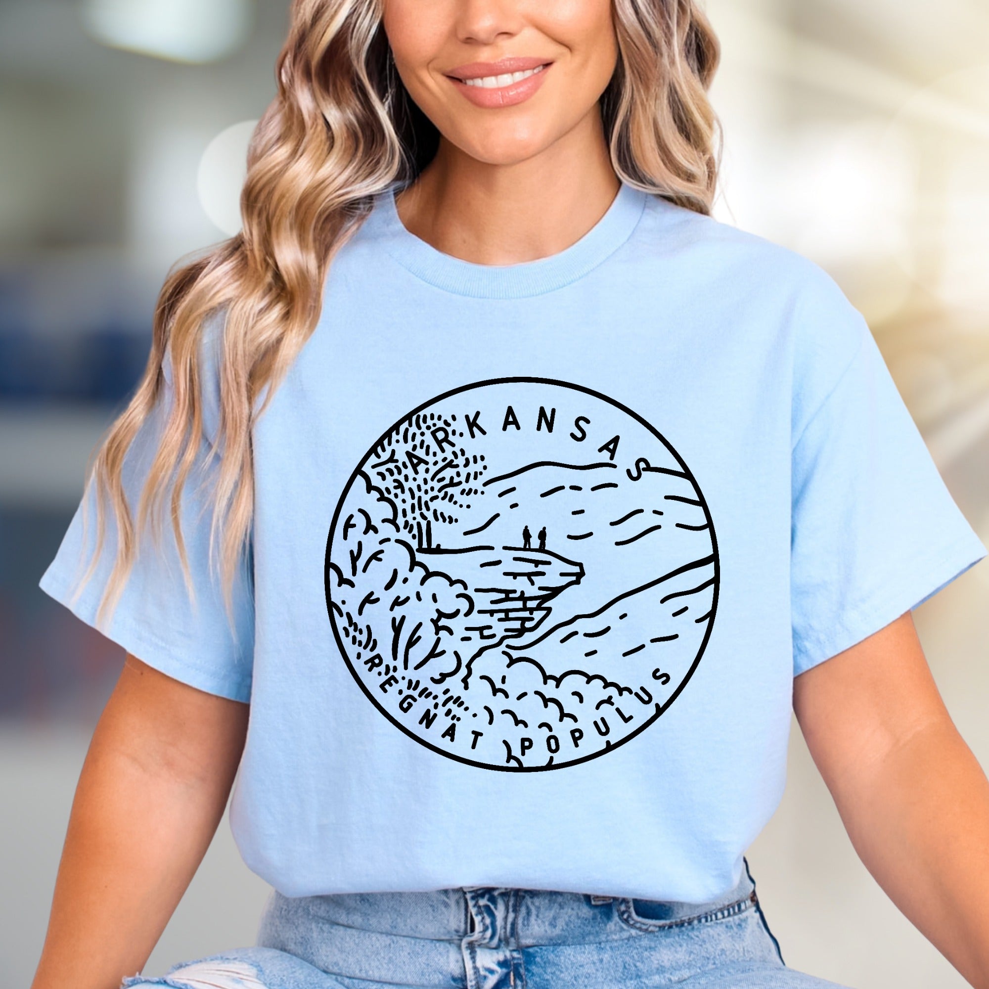 "Ad Astra Per Aspera" Kansas State Seal Graphic Tee, a Classic Americana Pick for Heritage Enthusiasts