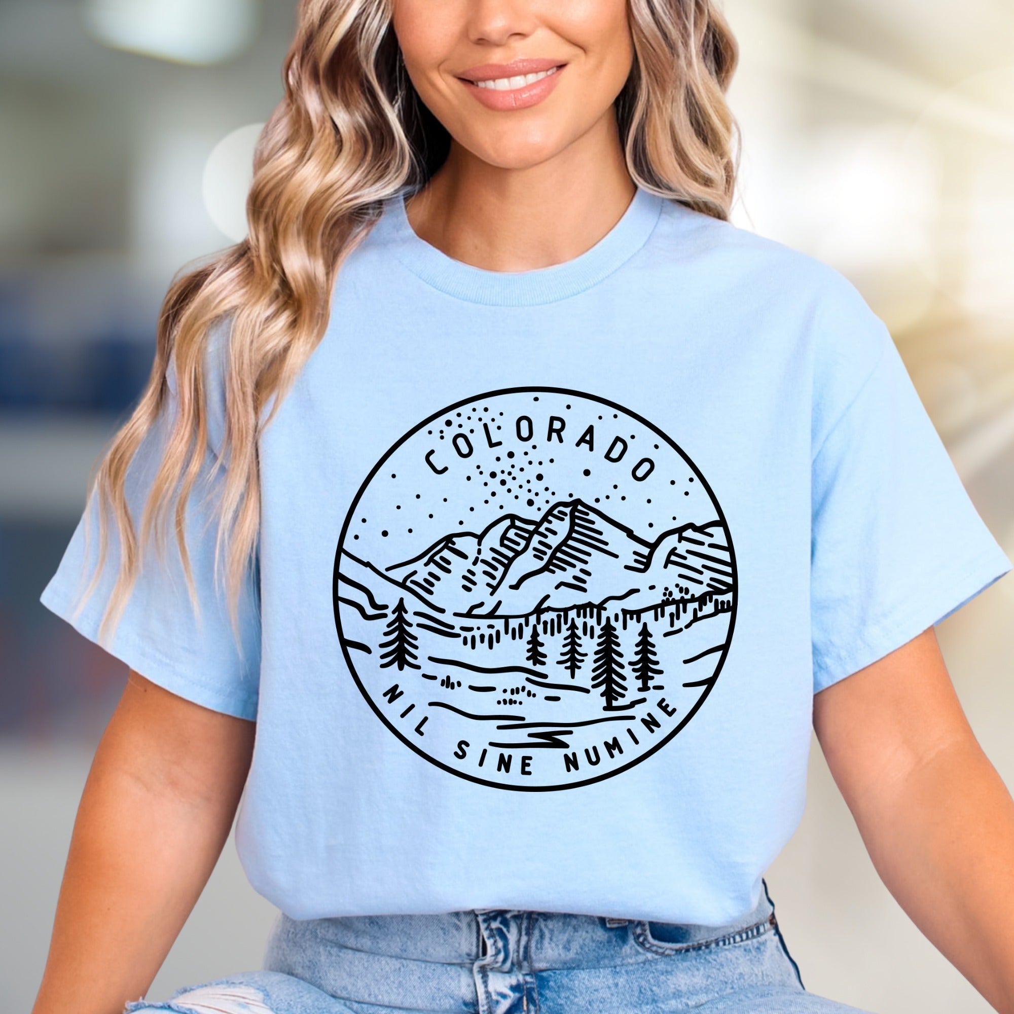 "Colorado Nil Sine Numine" Mountain Graphic Tee, a Nature Lover's Unisex Pick