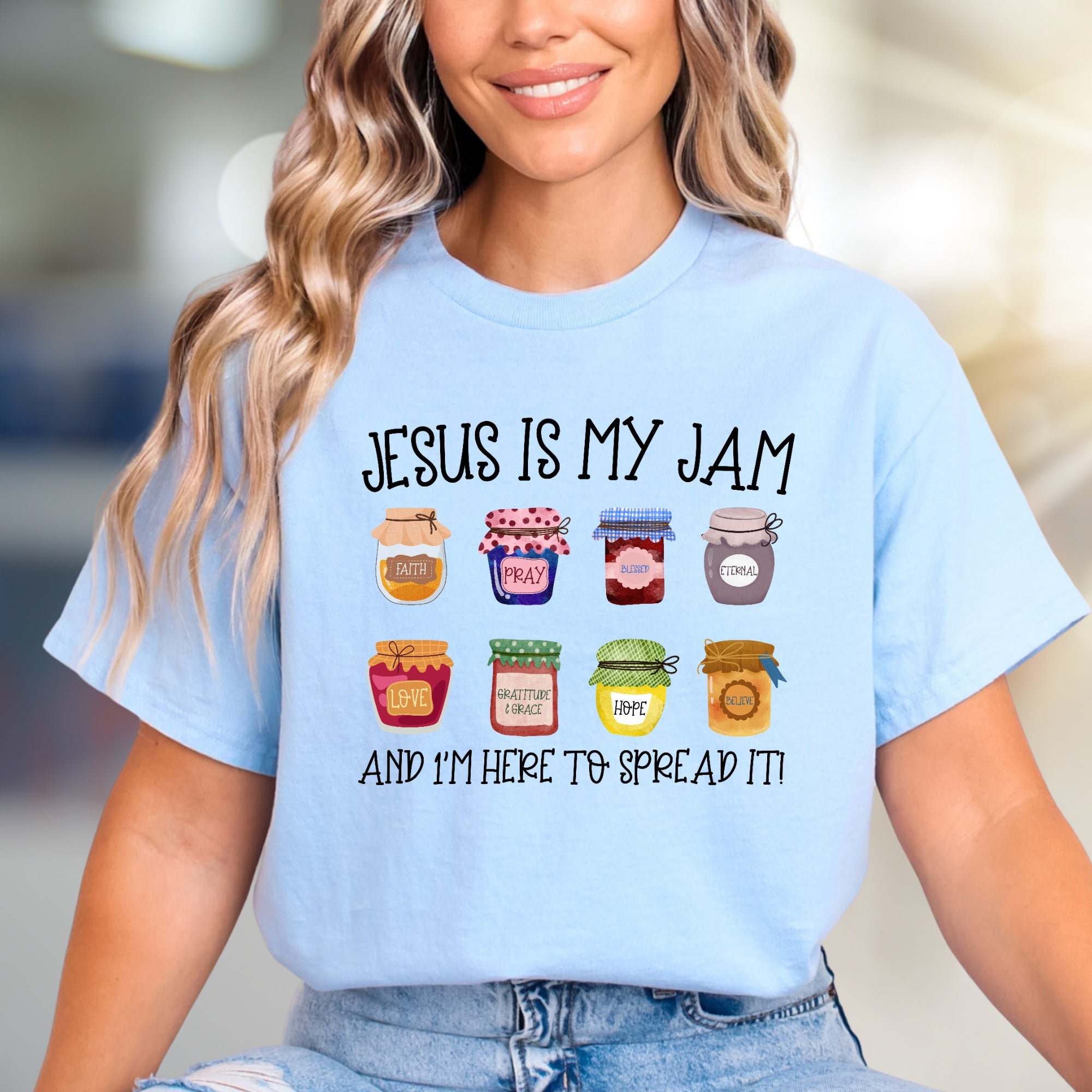 "Jesus Is My Jam" Christian Faith Graphic Tee, A Spiritual Statement for Believers