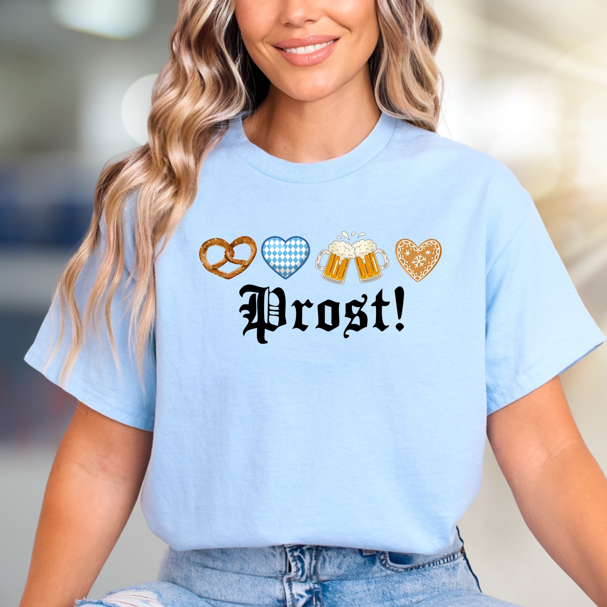 Prost! Bavarian Celebration Graphic Tee, a Festive Pick for Beer Lovers
