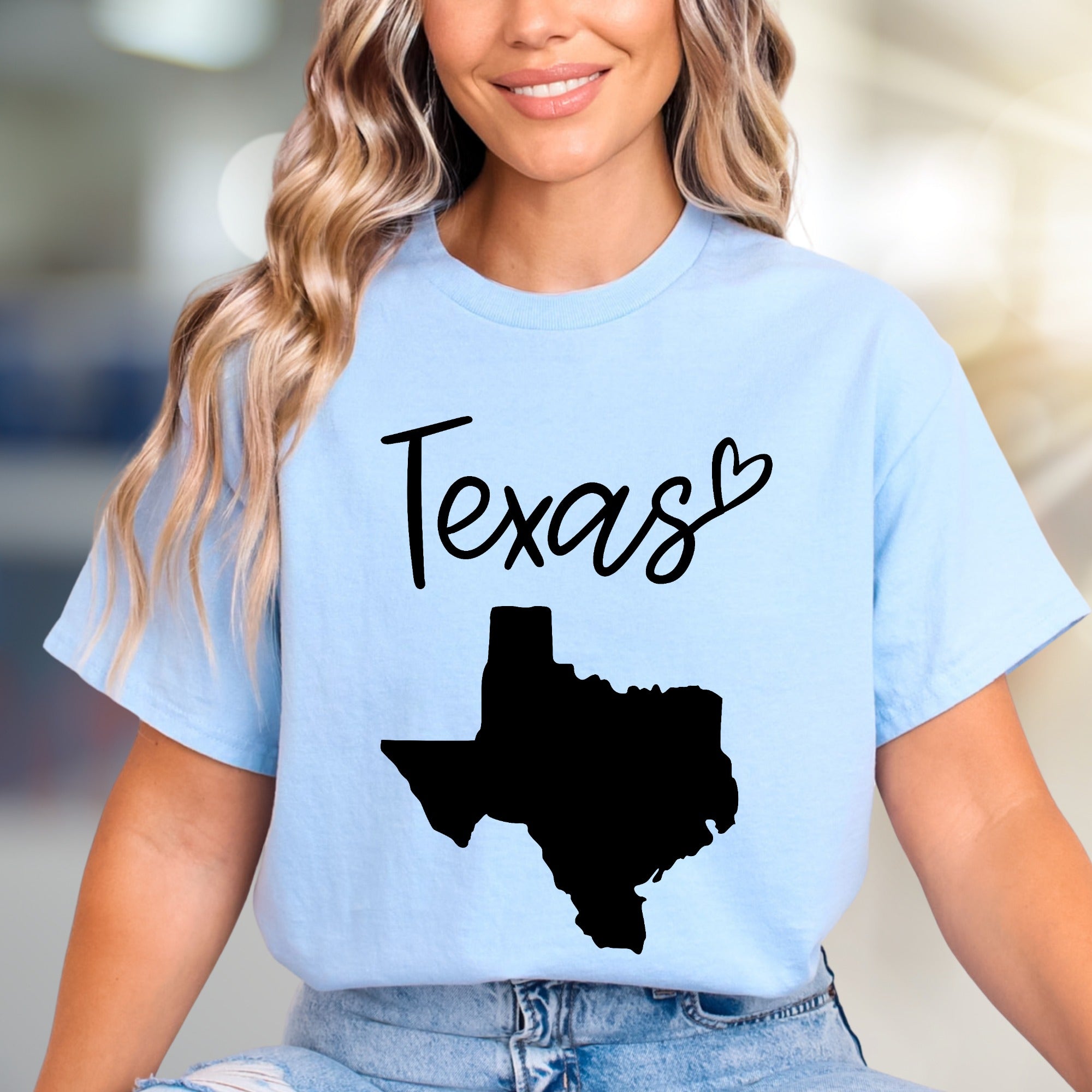 "Texas" State Map Graphic Tee, a Lone Star Lifestyle Pick for Texans