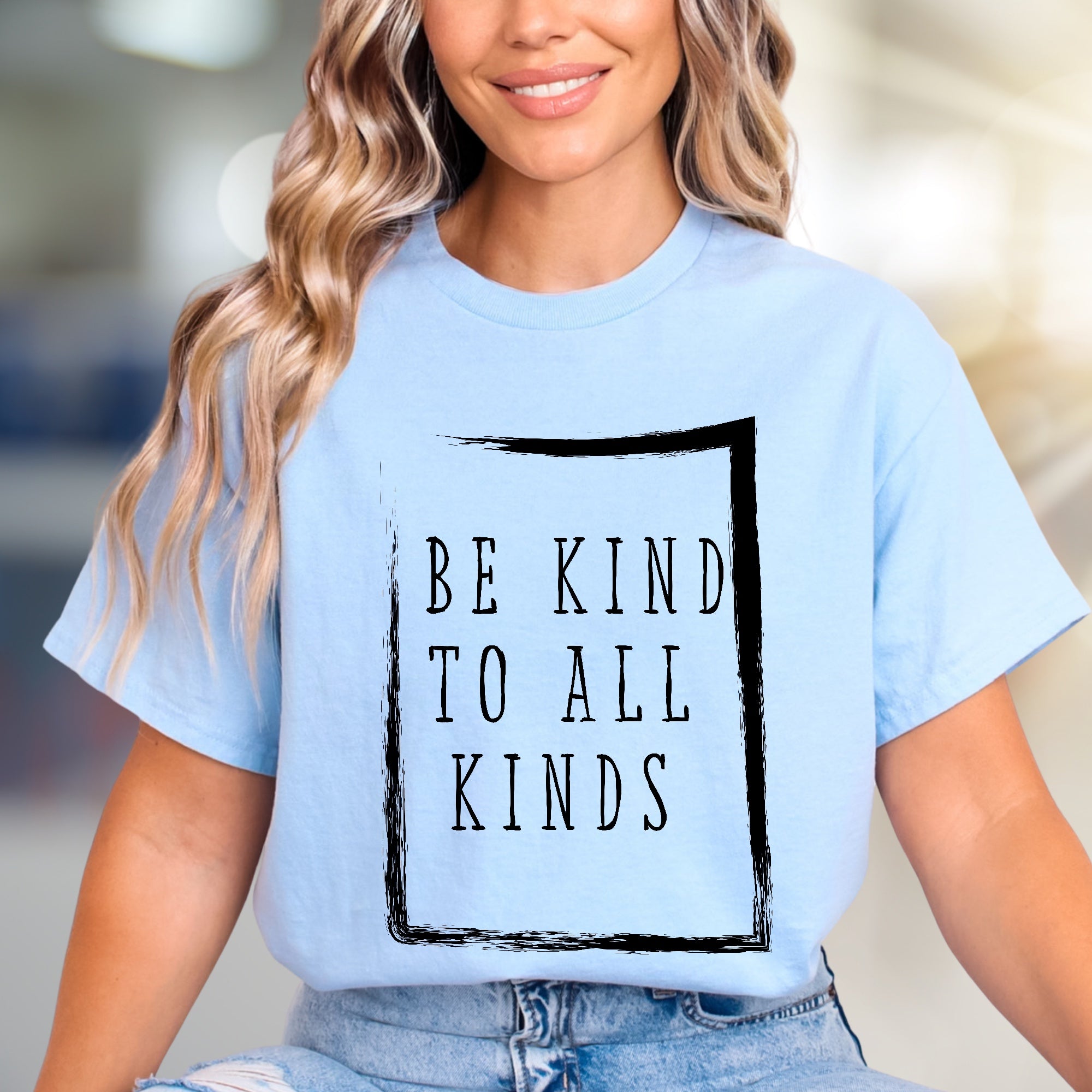 "BE KIND TO ALL KINDS" Empathy Graphic Tee, an Inspirational Pick for Advocates