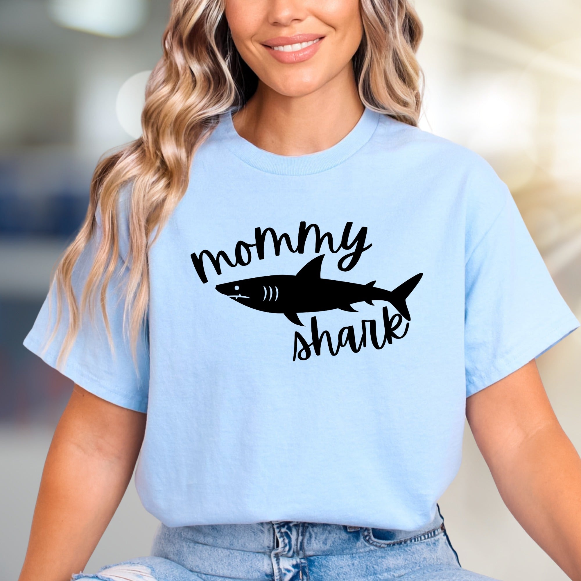 Mommy Shark Graphic Tee, A Fun Family Pick for Moms
